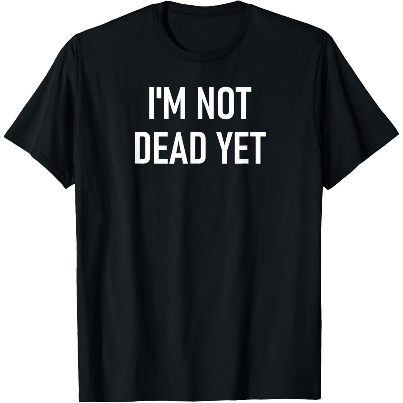 TEMU Funny Slogan I' Yet Sarcasm T-- Unisex Black T-with White Print Humorous Quote, Casual Round-neck Short-sleeve T, Suitable Men And Women, Sizes,