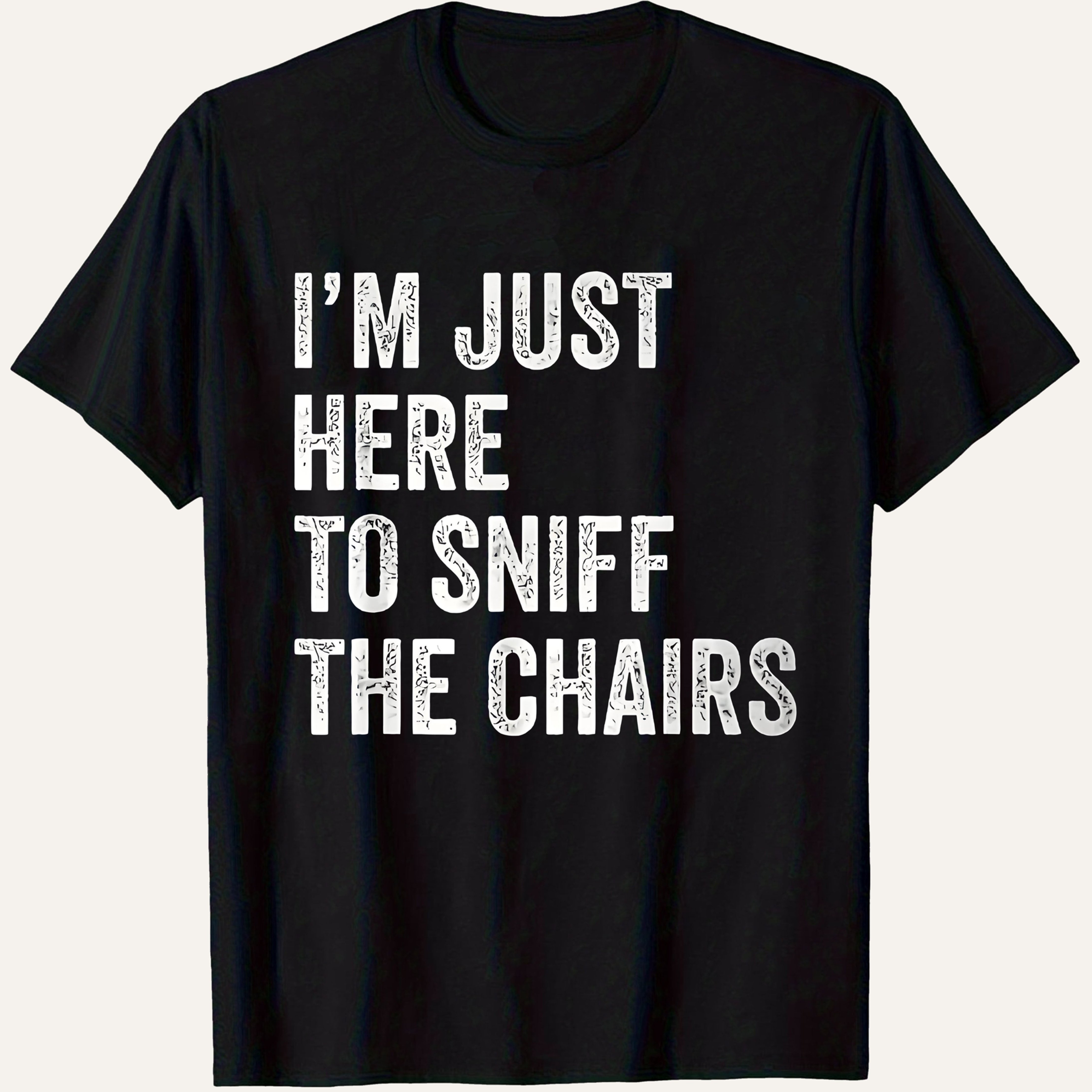 TEMU [zy Premium] I Just To Smell The Chair Inappropriate Joke T-shirt Unisex Casual Christmas Novelty Men's T-shirt Summer Street Fashion High