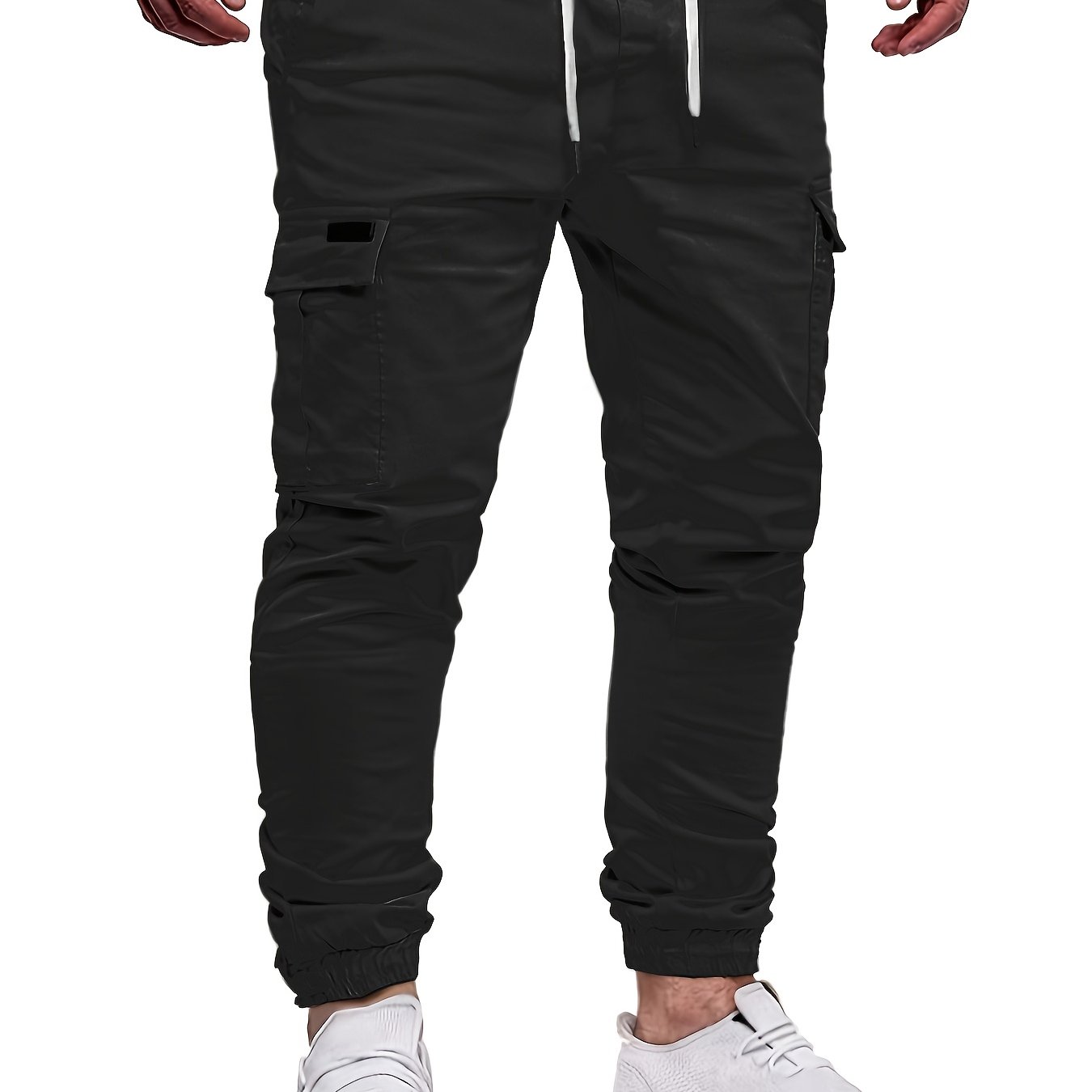 Men' Front-tie Pocket Cargo Pants, Woven Breathable Lightweight Jogger Pants, For Casual Daily Wear, Suitable For Spring And Summer, Holiday Gift Birthday Gift For