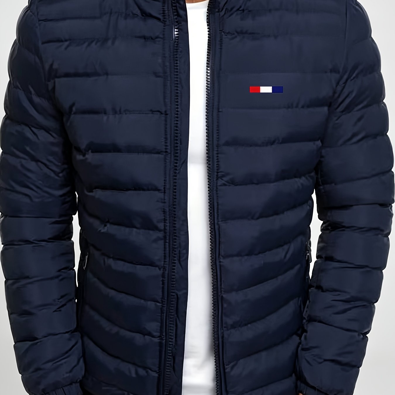 TEMU Men's Stand-collar Lightweight Jacket, Autumn Casual Warm Short Coat, Casual All-match Commuter Jacket