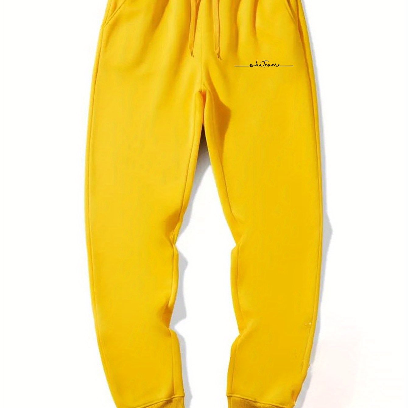 TEMU Comfortable And Stylish Plus Size Men's Sports Pants With Unique Positioning Print