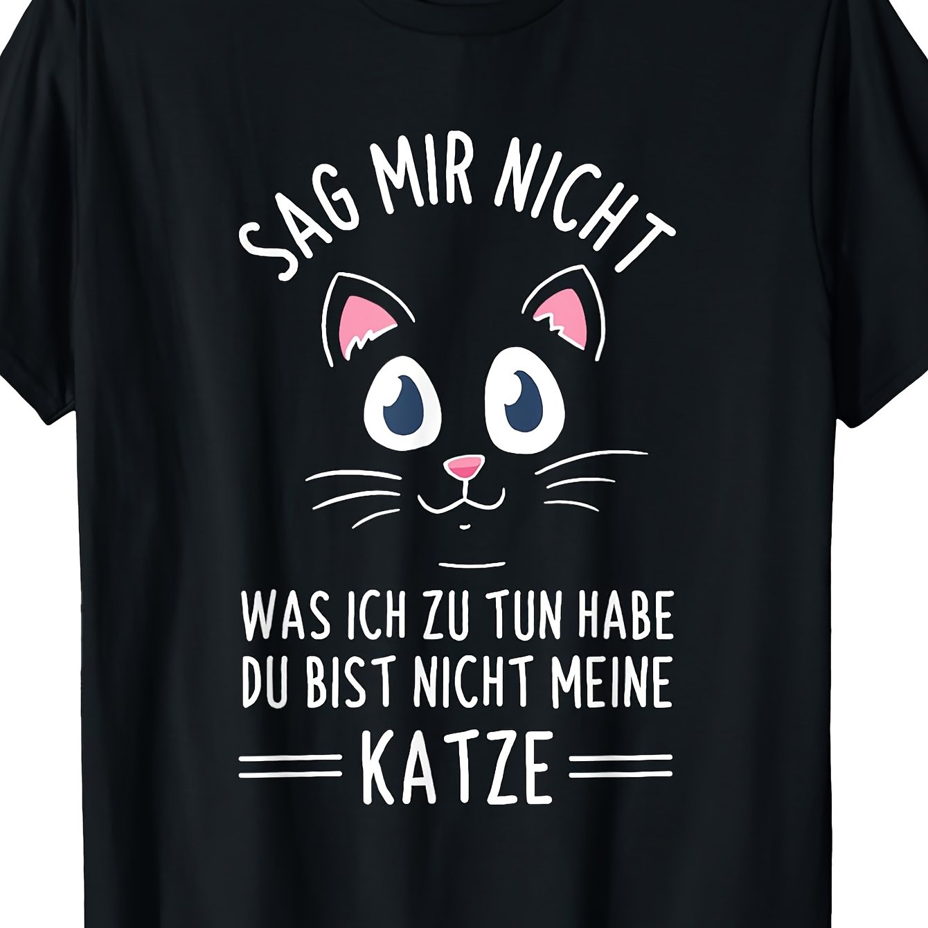 Image of T-shirt With The Saying 'cats Don't My Actions' For Cat Lovers