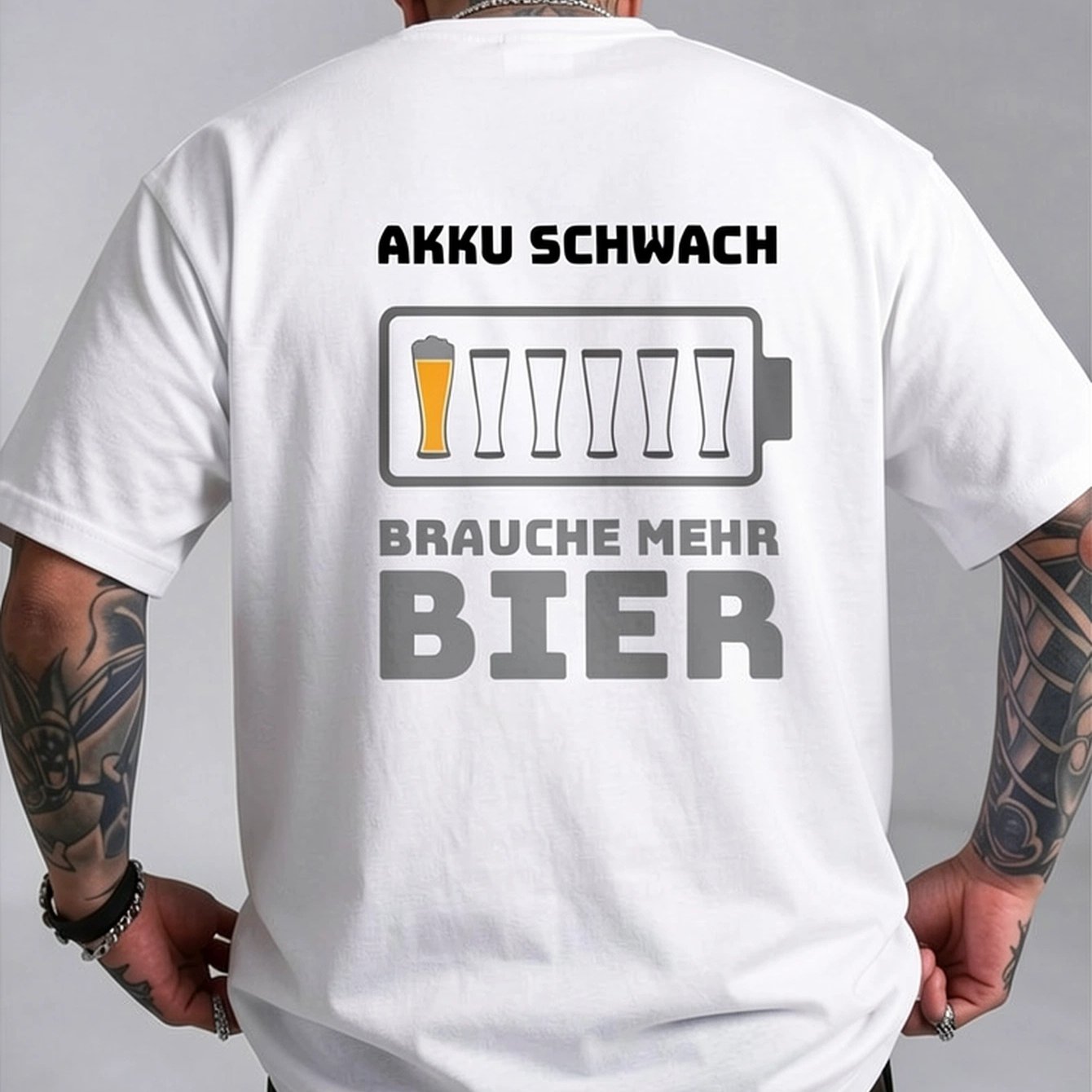 Image of Men's , Beer German Beer T-shirt - Funny Suitable For, Training & Outdoor Activities, Casual Crew Neck Short-sleeve Top With Beer Print, Machine Washable For Beer Lovers