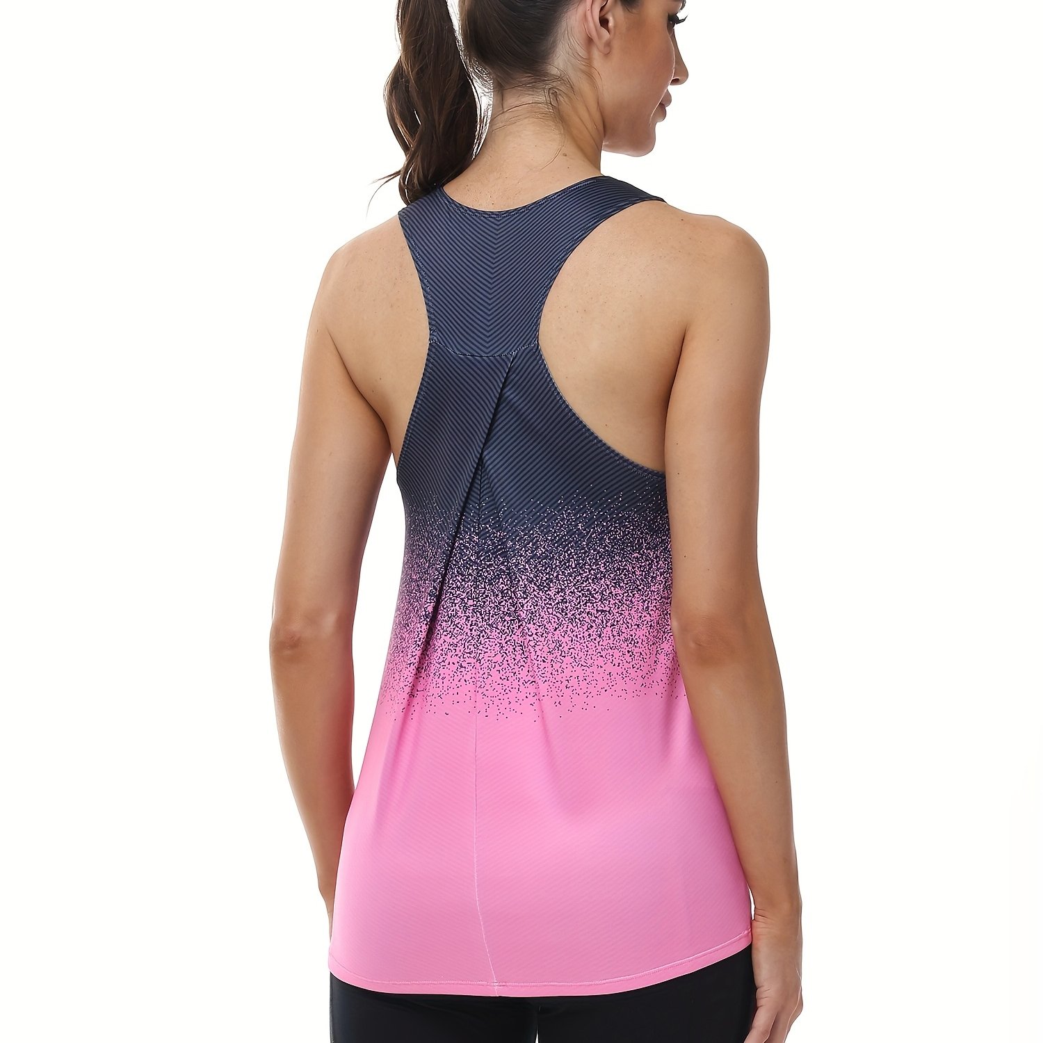 TEMU 1 canotta da donna senza maniche per con stampa a cambiamento graduale, per fitness, palestra, , jogging e yoga