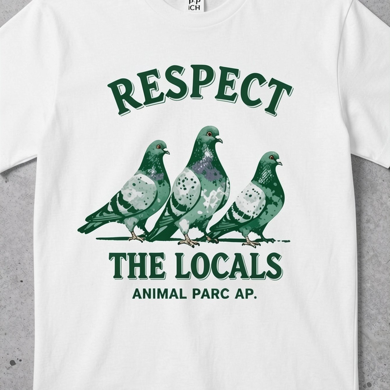 Men's Funny Pigeon Lover T-shirt - The & Urban Wildlife Graphic, Loose Fit Cotton Short Sleeve Shirt Suitable For Bird , Casual & Golf Wear, Birthday Gift For Pigeon Fanciers, Tee With Pigeon Design