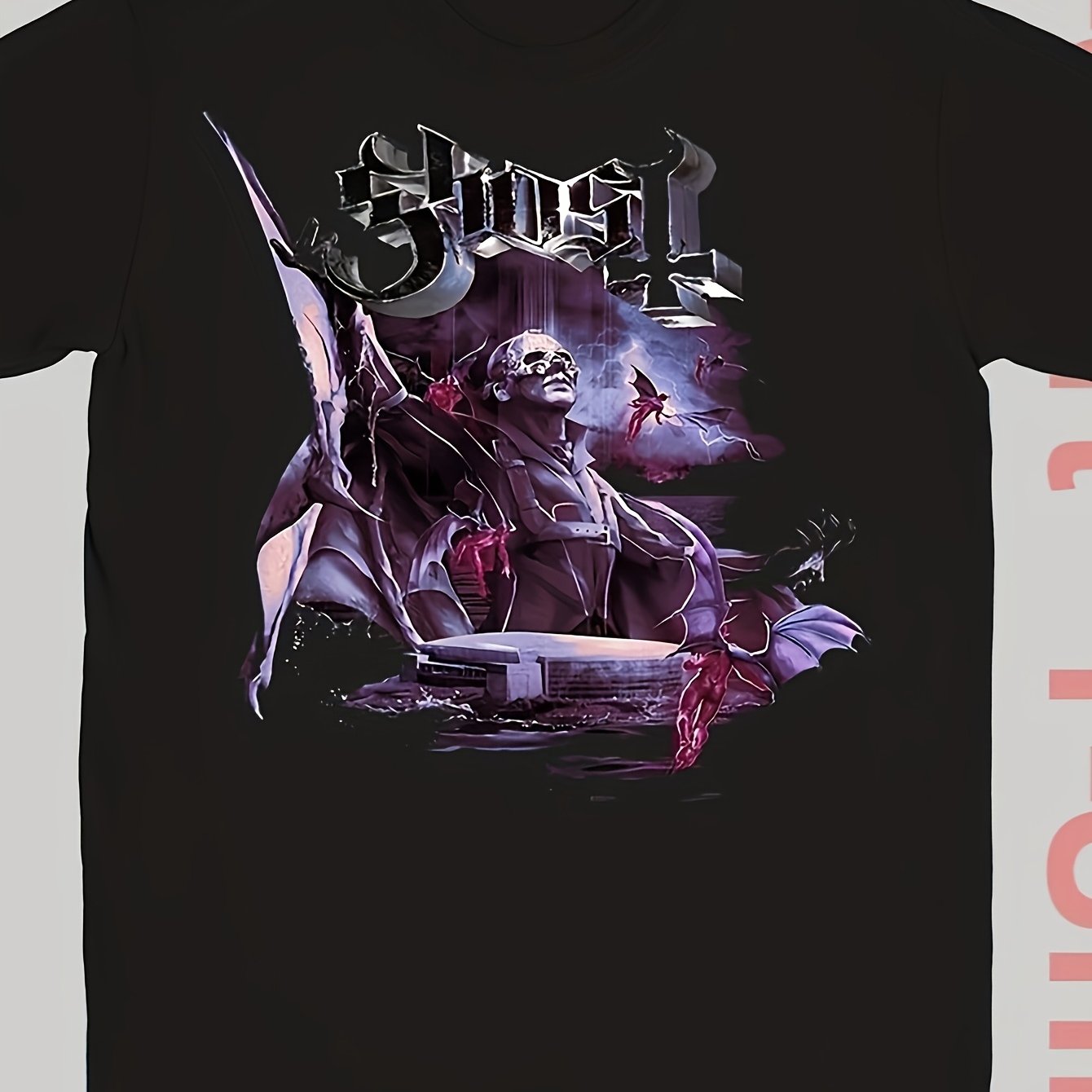 2026 Fashion Style W Men's Band Tee | Skeleton Tour World 2025 Graphic Shirt With Tampa Floral At Amalie | Heavy Metal Concert Merch For Halloween, Christmas, Casual Wear | Crew Neck, S