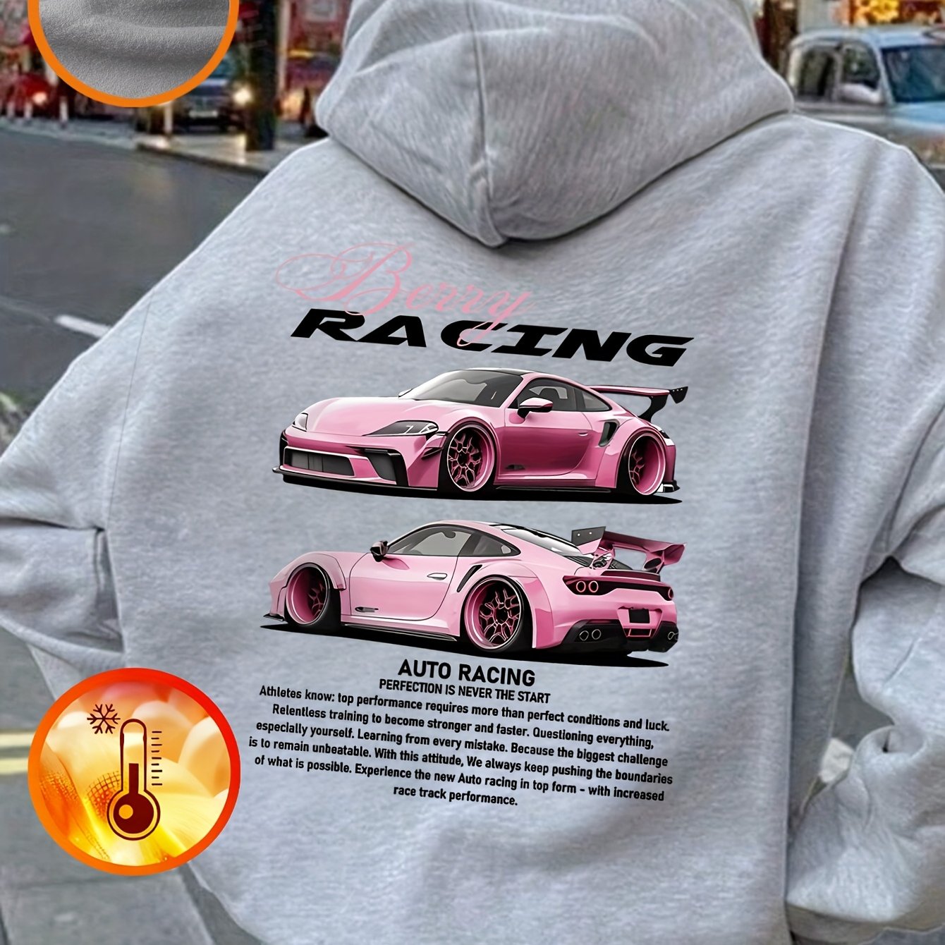 TEMU 1pc Girls' Winter Hooded Sweatshirt - Colorful Letter A Sweater, Cozy Pullover Sweaters For, & Christmas Parties, Machine Washable ' Sweaters