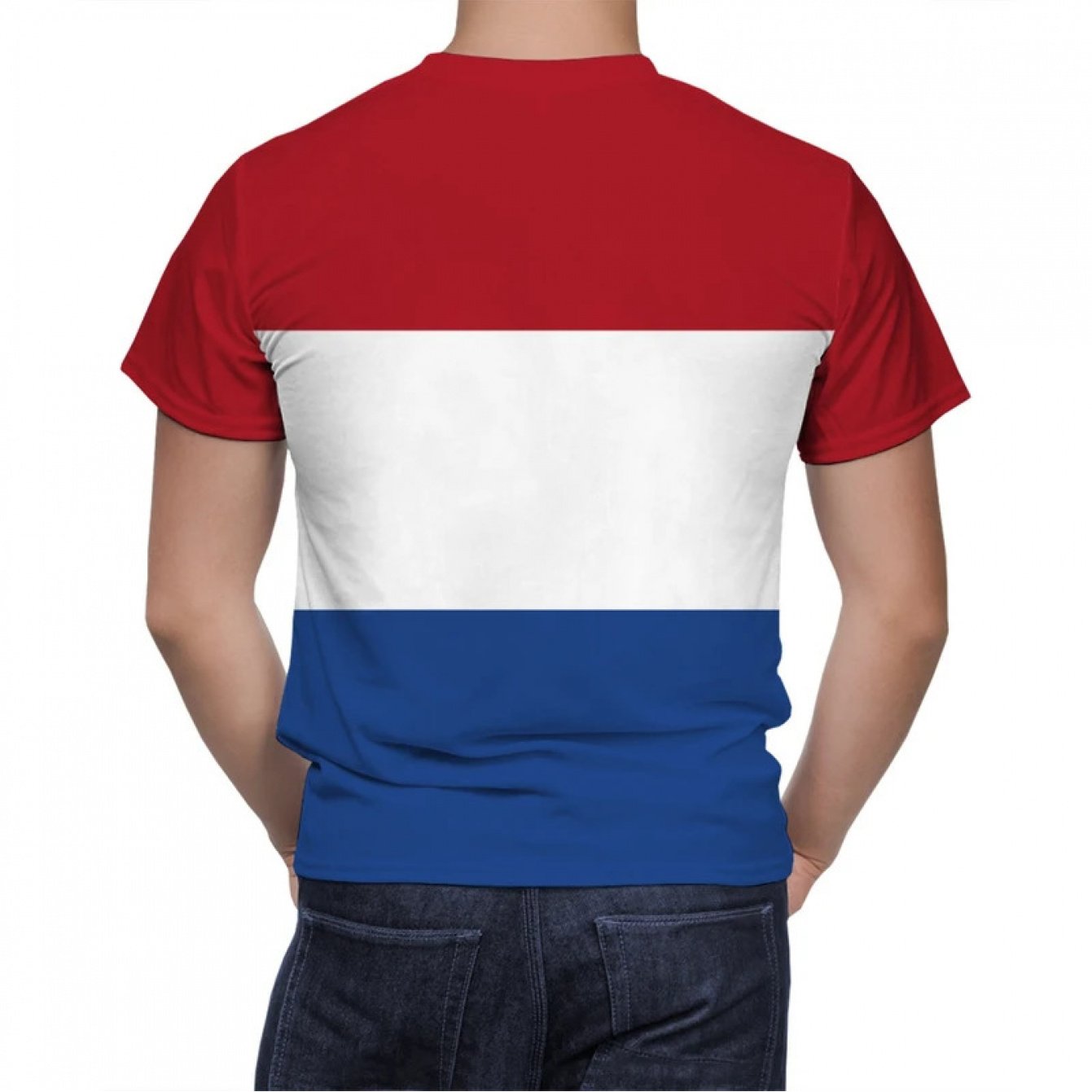 TEMU Heren T-shirts met 3D grafische print van de vlag, tops met korte mouwen, modieuze hiphop T-shirts voor heren, vintage herenkleding, GROTE MATEN