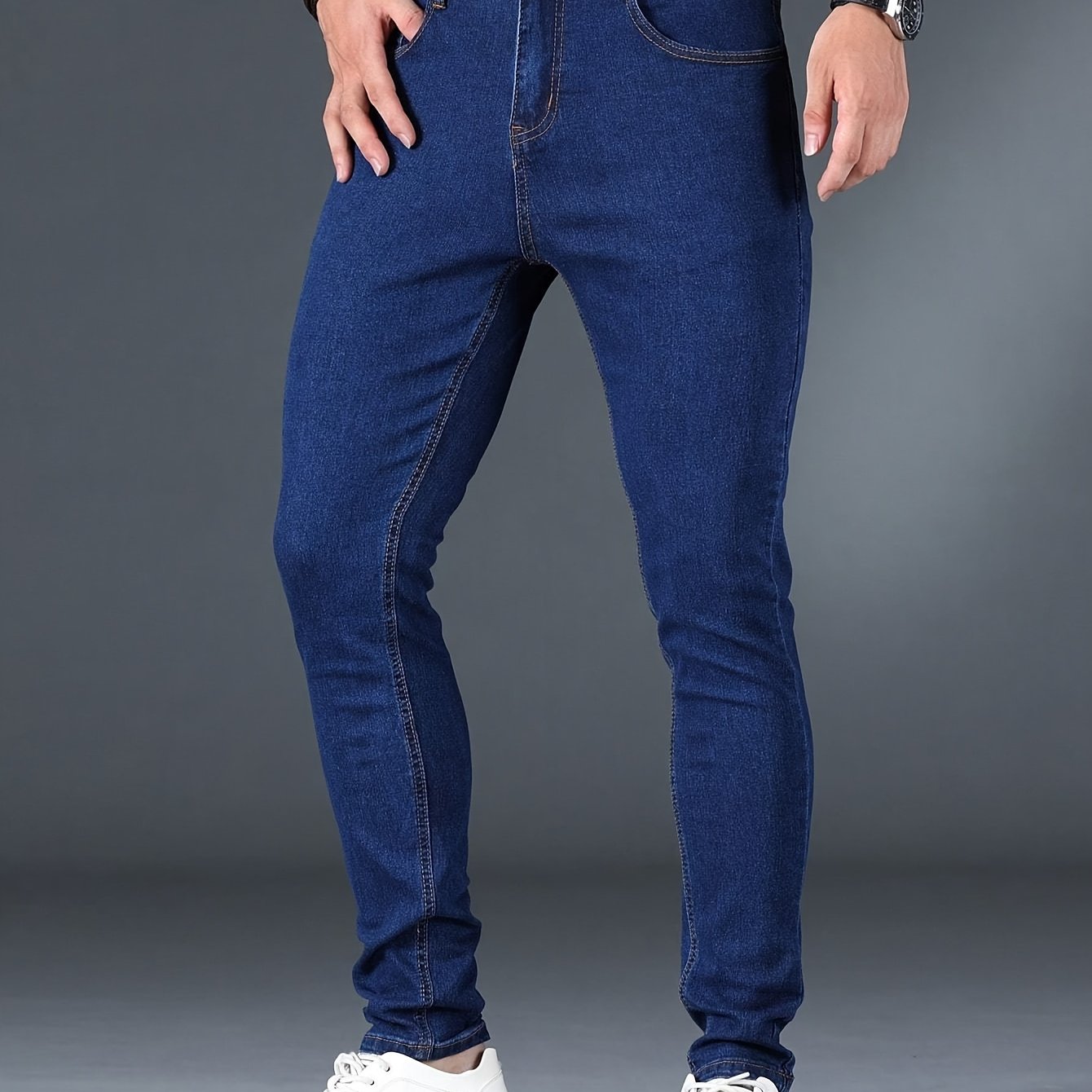 mens classic design skinny jeans