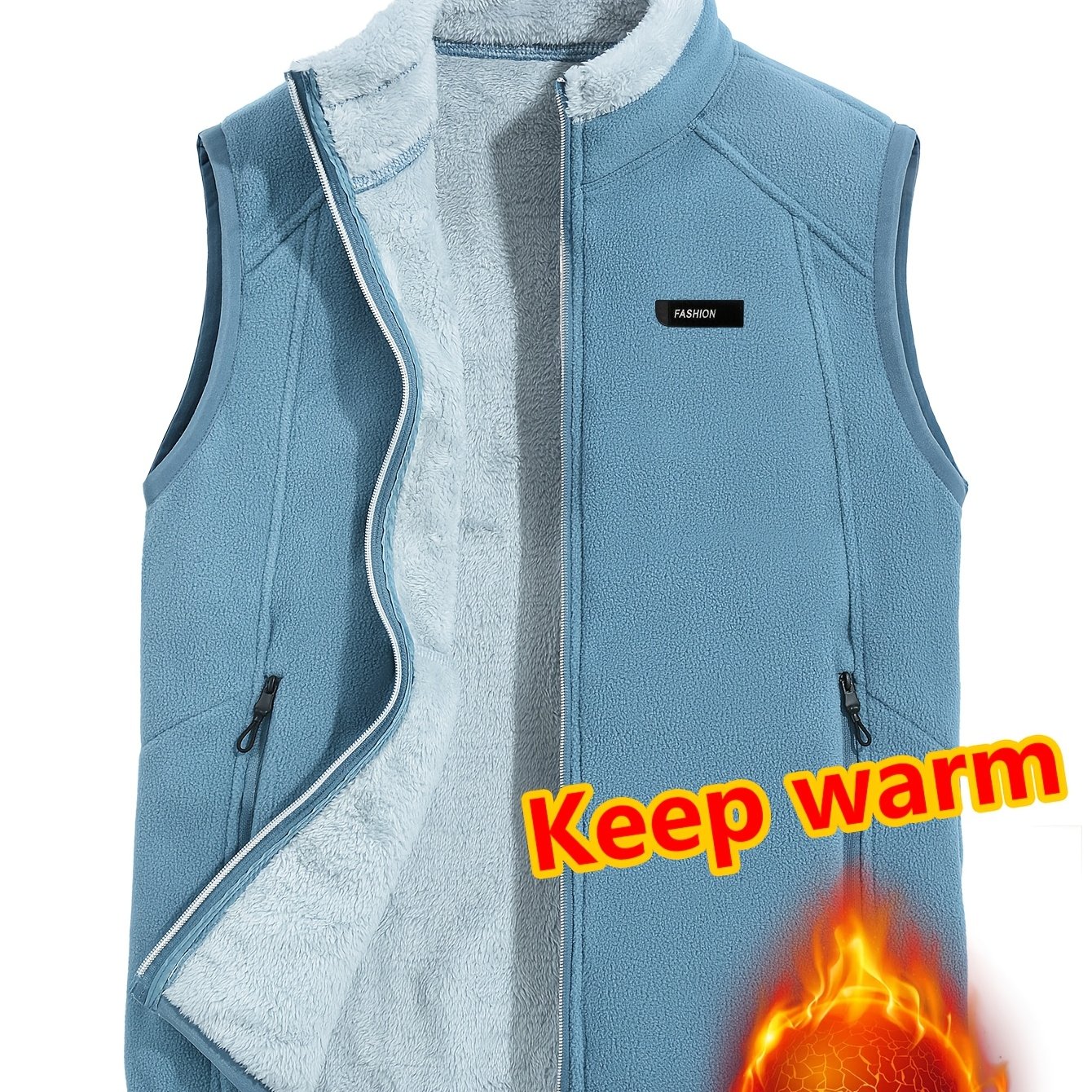 TEMU Lined Sleeveless Of Skin-friendly, High-quality Fabric With A Delicate, Touch. Features A Smooth, Seamless Zipper And Provides High-temperature