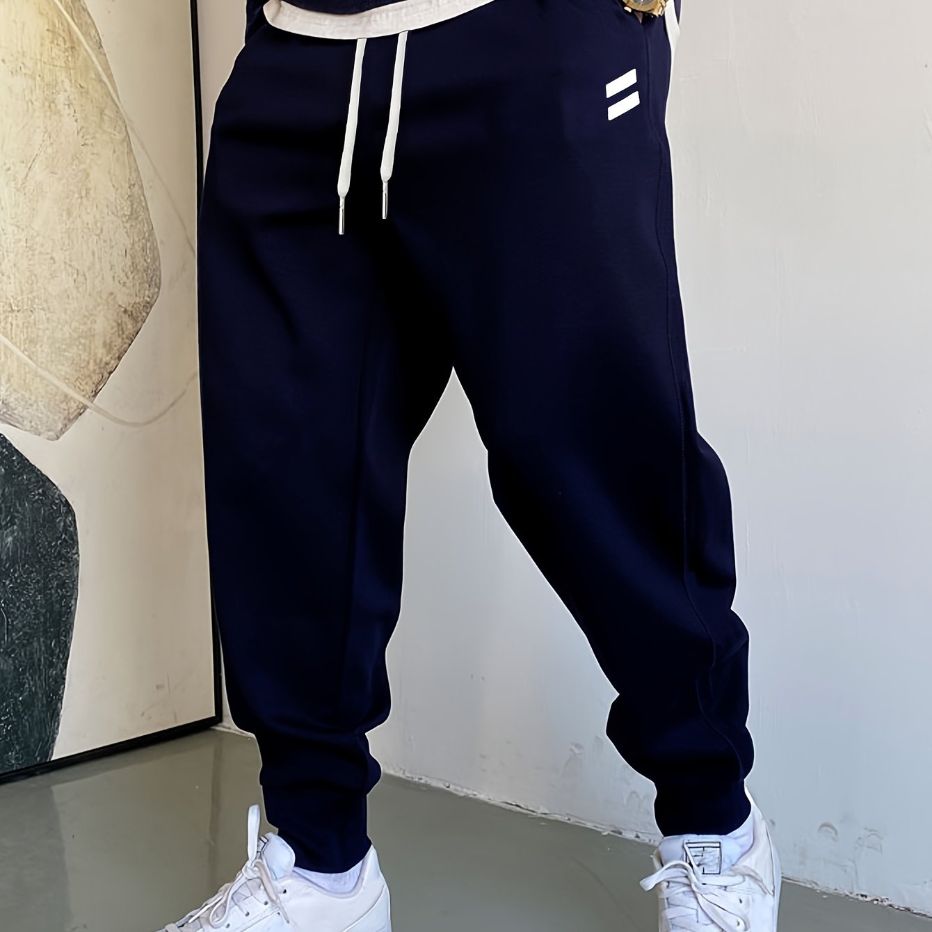 TEMU Men's Casual Sweatpants, Comfortable Fall Winter Athletic Trousers, Winter Casual Outdoor Joggers