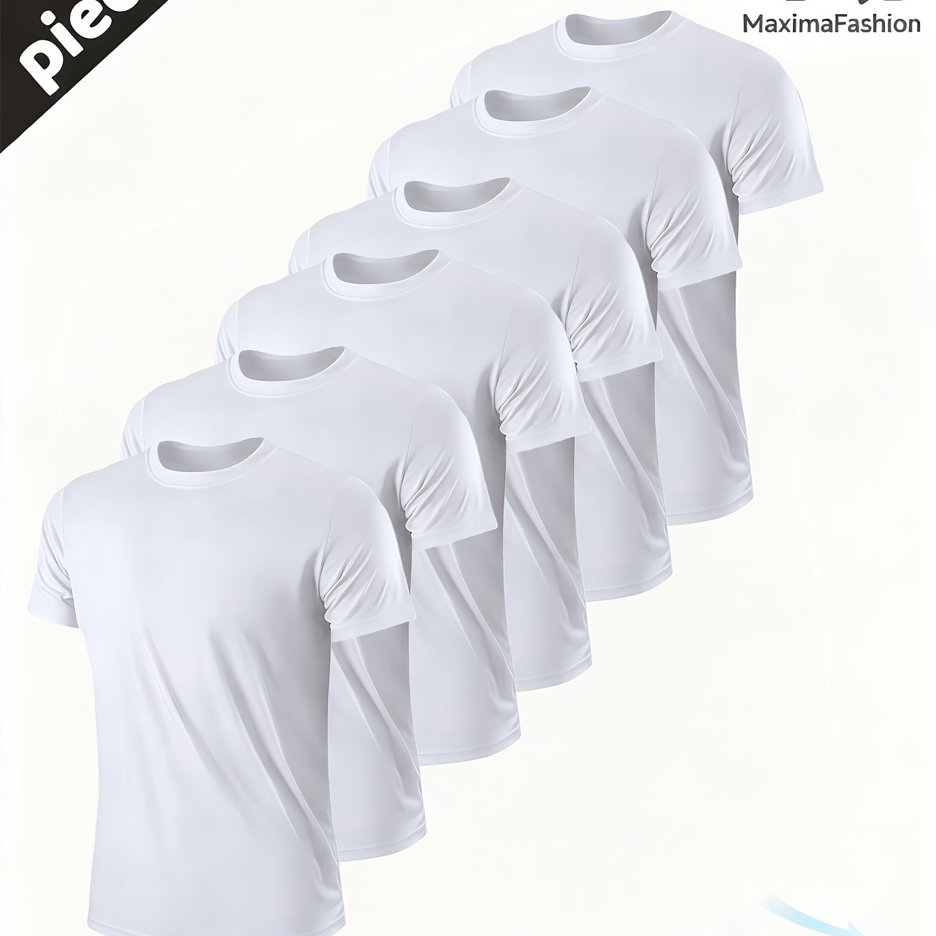 TEMU 6pcs, Quick- Short-sleeve T-shirts, Breathable Short-sleeve Tees, Athletic Tops Suitable For Gym, Running, Cycling, Birthday Gift For , Holiday