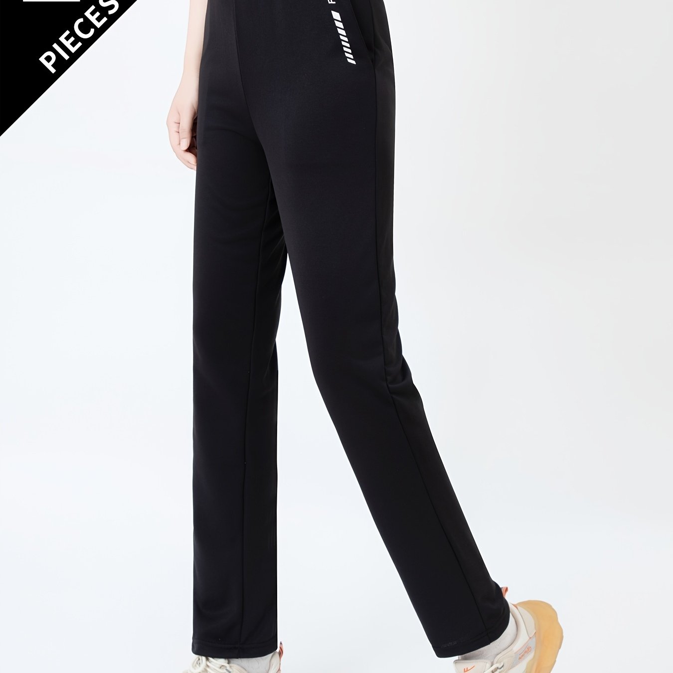 TEMU Pantalon de 'automne-hiver pour femmes, pantalon de randonnée air, pantalon long, fitness, course à pied, décontracté, droit, pantalon de sport,