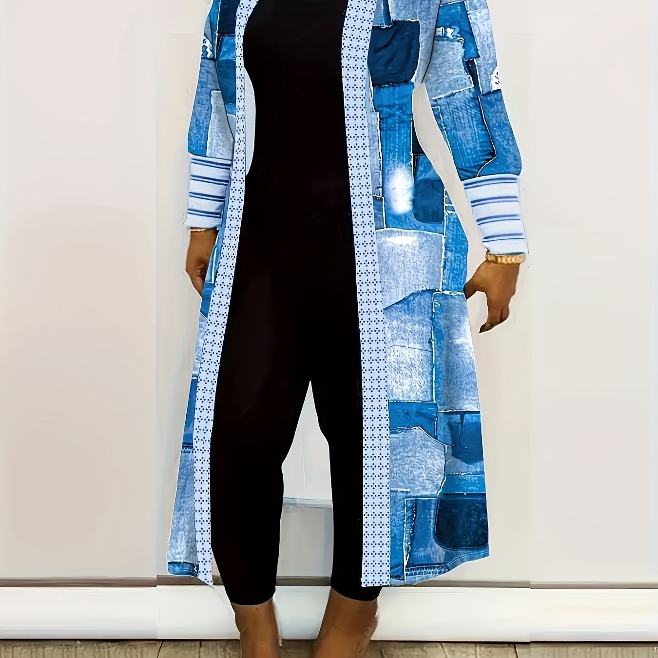 TEMU Newer Women's Jacket Long Coat Sleeve Cardigan Casual Jacket Open Front Coat