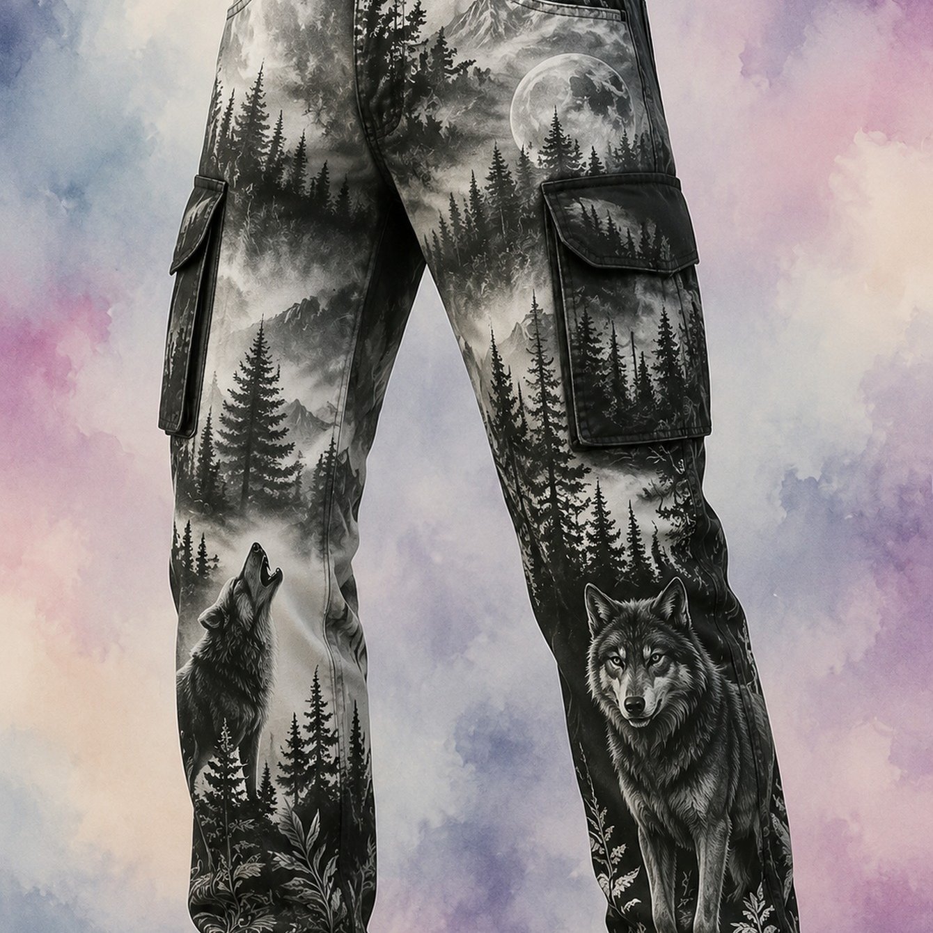 Image of Men's 3d Trousers - European/ Regular Fit Casual Pants Suitable For Daily Wear, Sports Holidays, Machine Washable All- Trousers With Art, Non-stretch For Business Semi-formal,s