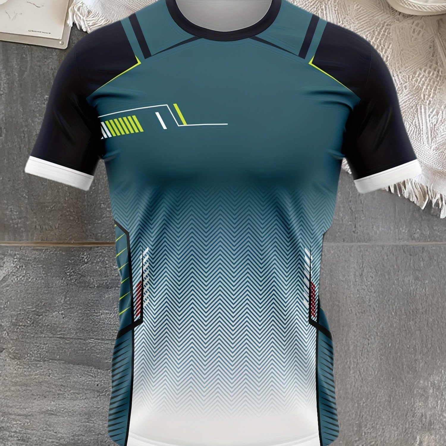 TEMU [printed Design â Not Textured 2026 Sports T-shirt â Men Women Quick-dry Breathable â Round Neck Short Sleeve Top â Summer Trendy Versati