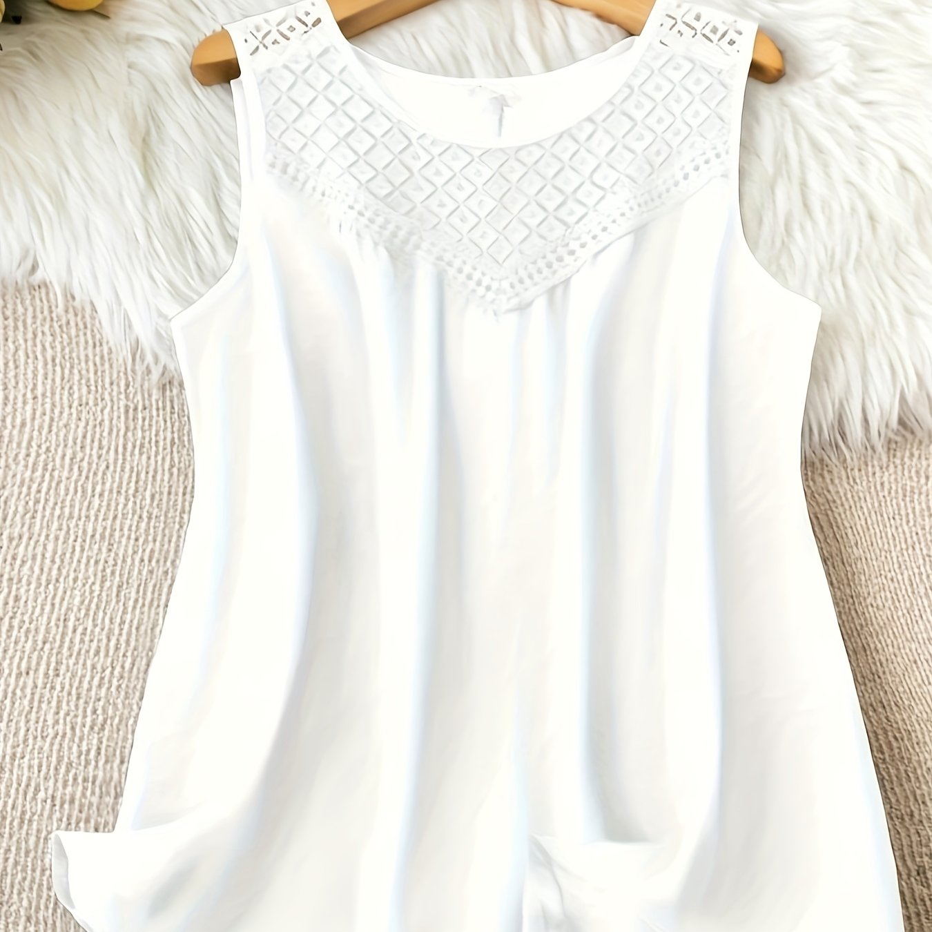 Plus Size, Plus-size Fashion Lace-trimmed Blouse