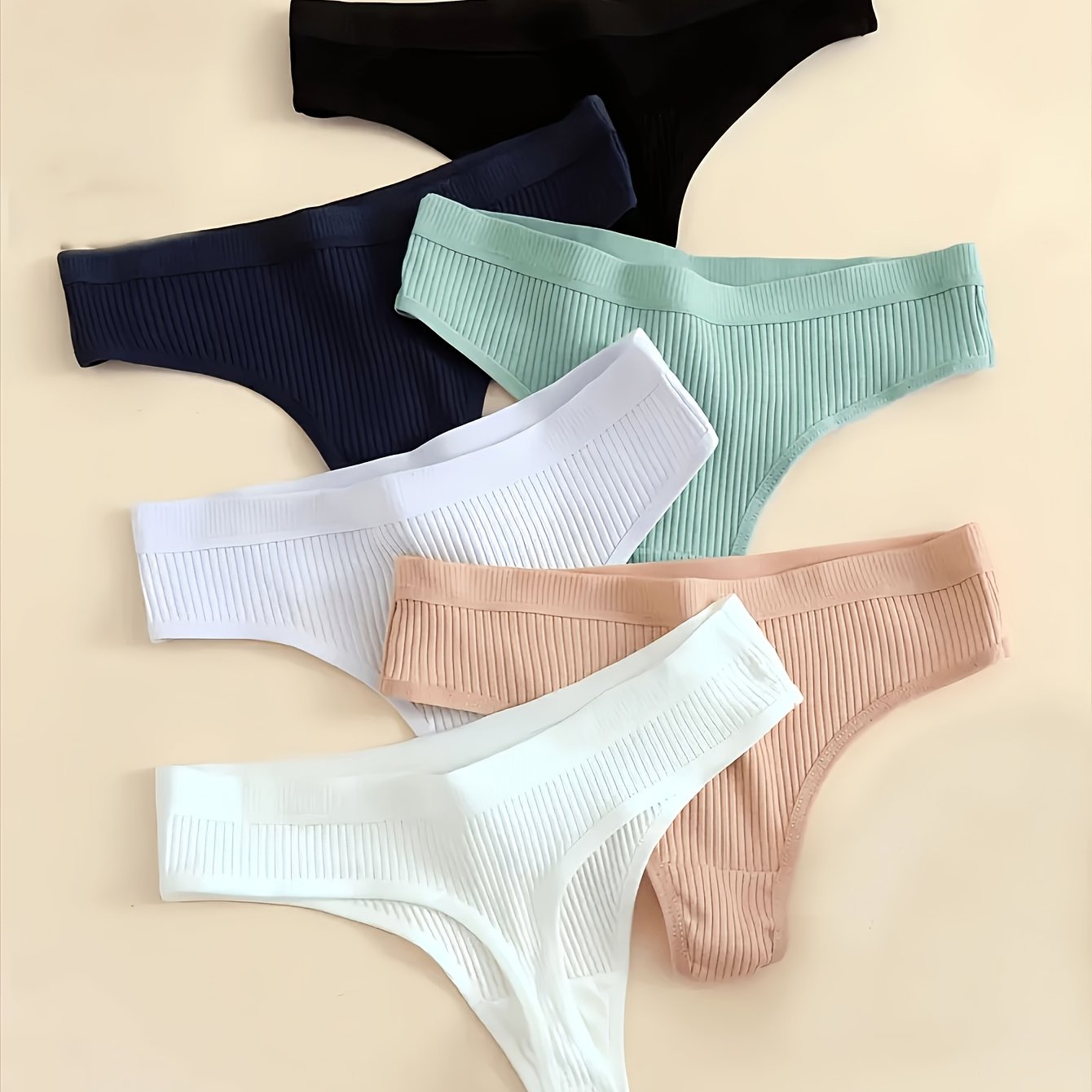 Six-piece Women's Underwear, Simple And Comfortable