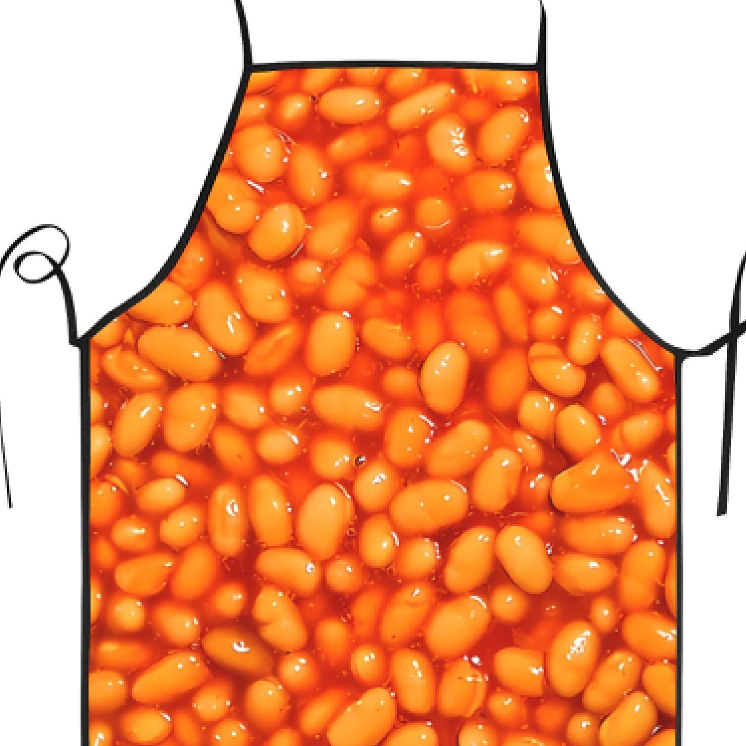TEMU Baked Beans Apron Woman Printed