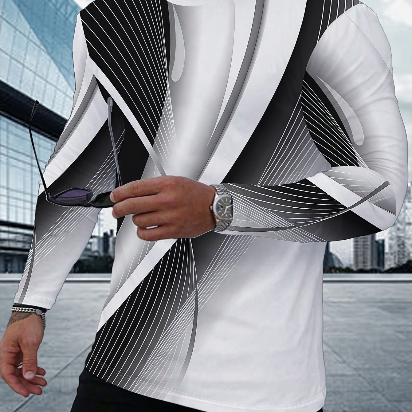 TEMU [printed Design - Not Textured] 2026 White Top, Easy And Dynamic Design