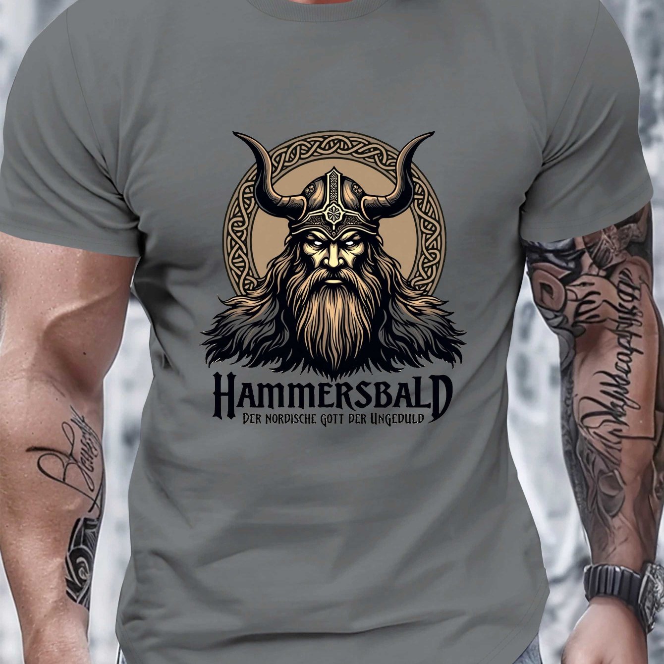 Mythological Norse God Hammersbald Pure -coded Men's T-shirt