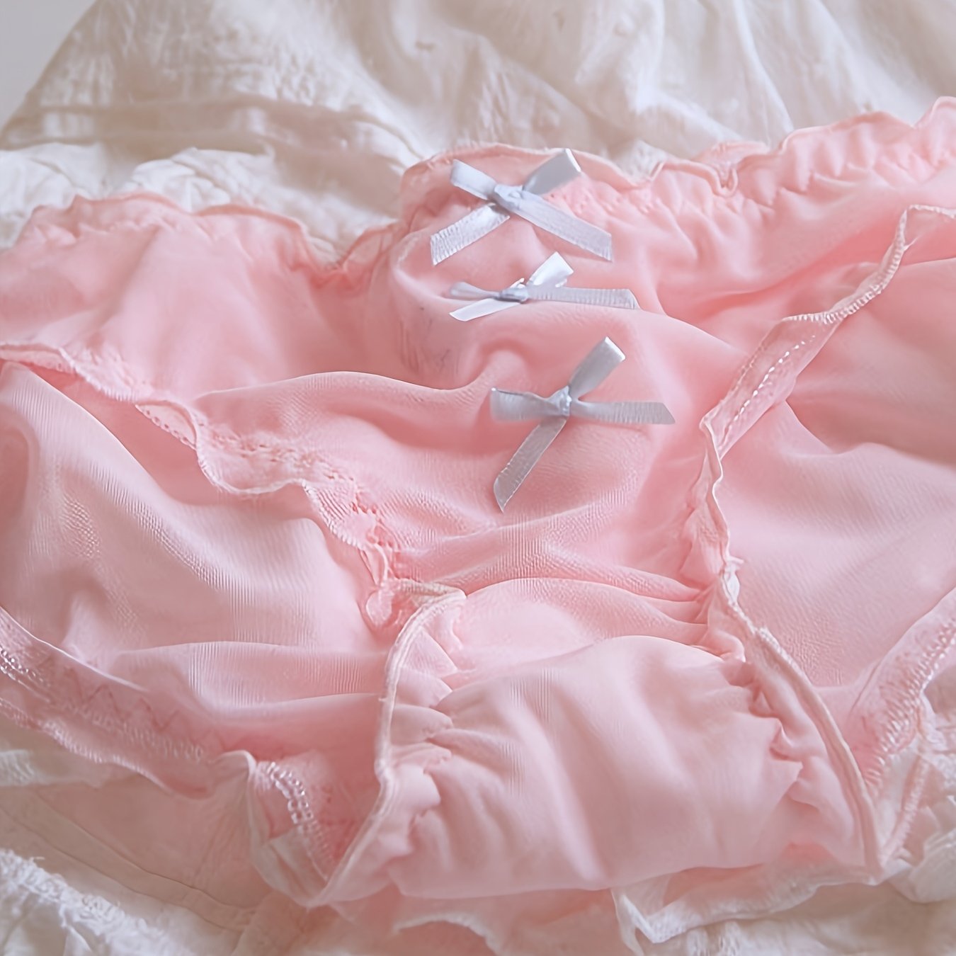 TEMU 和風 ＆セクシー ボウタイ透かし切りパンティー レース 通気性 ソフトヤーン ピュアクロッチ ローライズパンティー