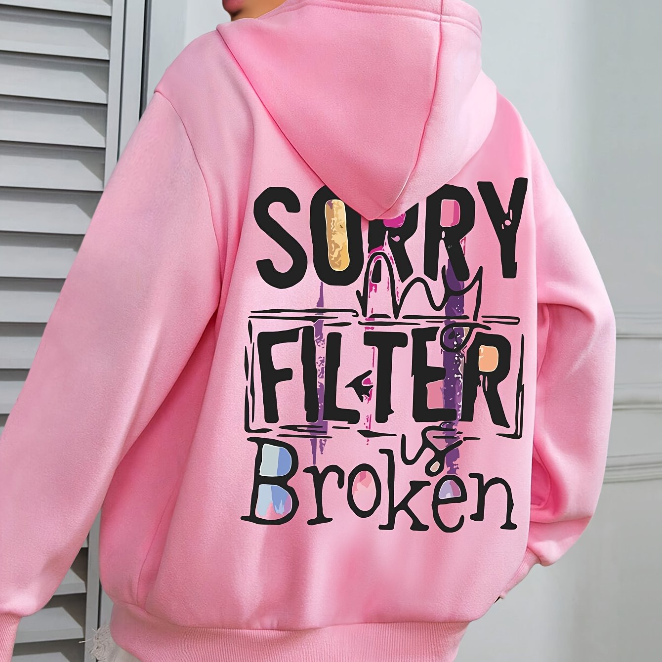TEMU Plus Size - Plus Size - Plus-size Hooded Pullover Sweatshirt