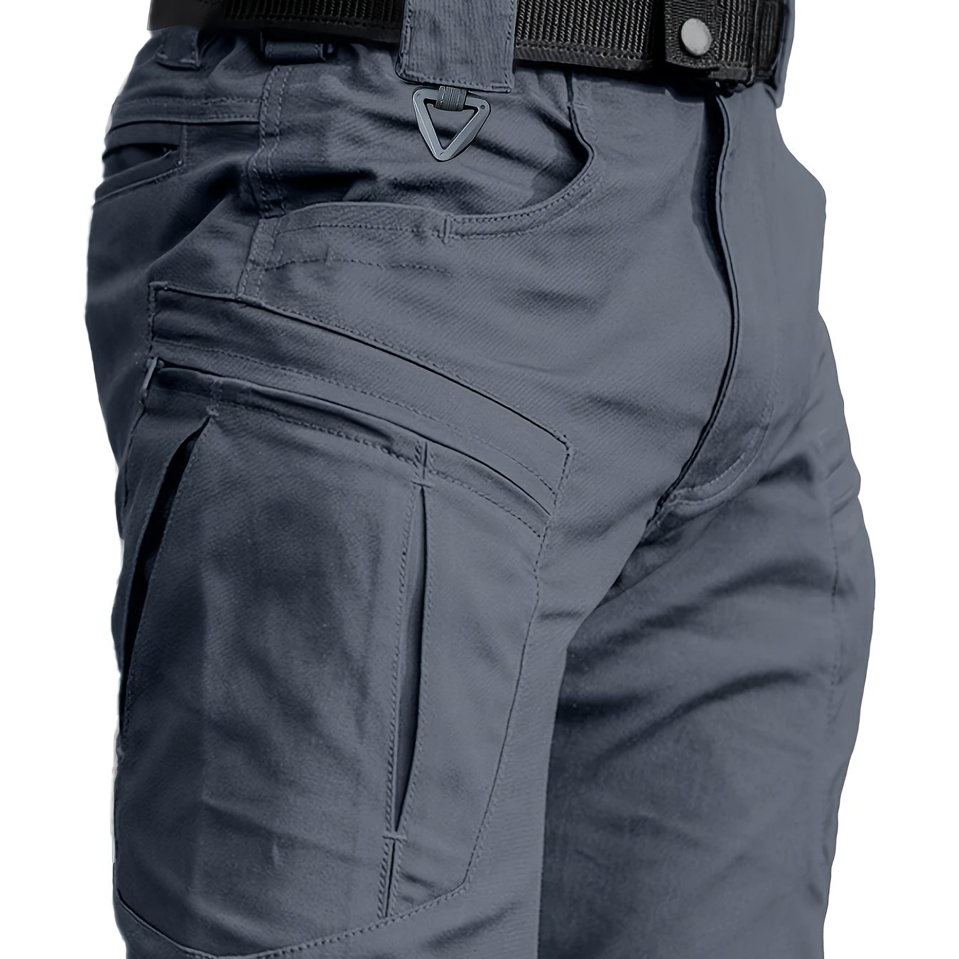 TEMU Men's Multi-functional Tactical Cargo Pants, Durable Non-stretch Fabric Suitable For Outdoor And Casual Wear, Durable Workwear For Hiking.