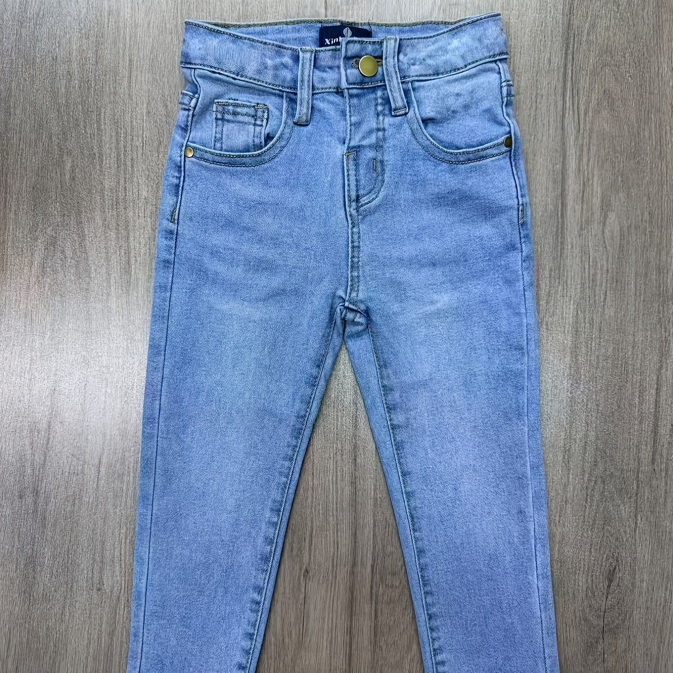 Image of Infant And Toddler Jeans, Stretch Slim-fit Jeans For Young Children, Easy And Versatile Trousers For Boys, Casual And Fashionable Spring And Autumn Wear, Trousers