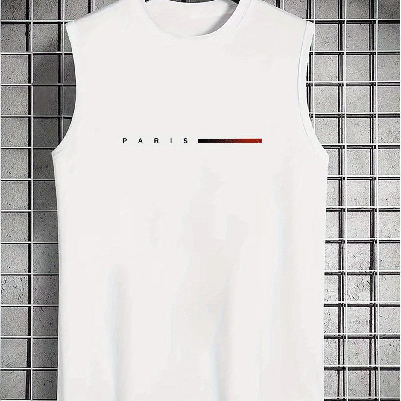 TEMU Men's Sleeveless Tank Shirt - Summer Sleeveless Vest With Parent- Name Print (e.g. Dad &), Round Neck Casual Sleeveless Top For Gym, Beach &