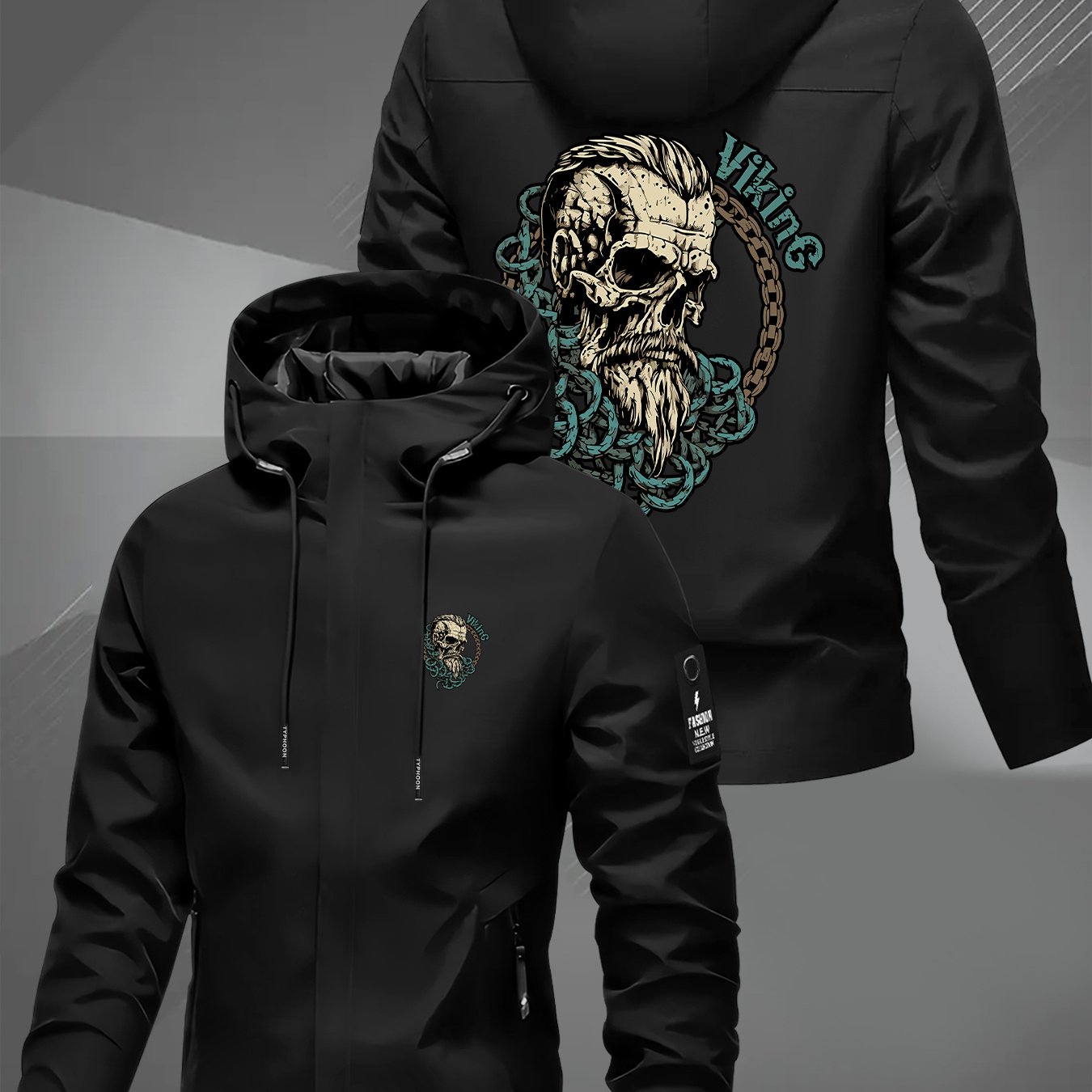 TEMU Veste d'hiver coupe-vent pour hommes et femmes avec capuche - Manteau extérieur robuste, manches longues , poches - Lavable en machine pour , le