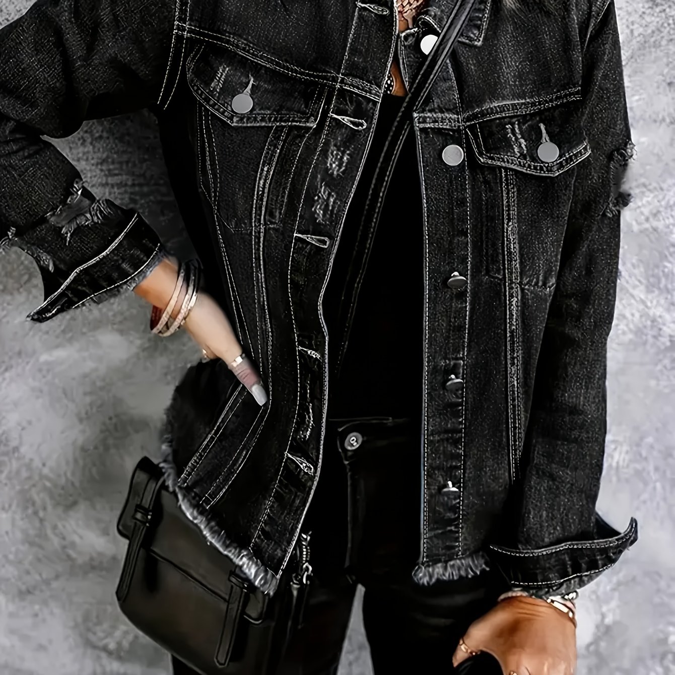 Large Size Women's Denim Jacket Denim Jacket