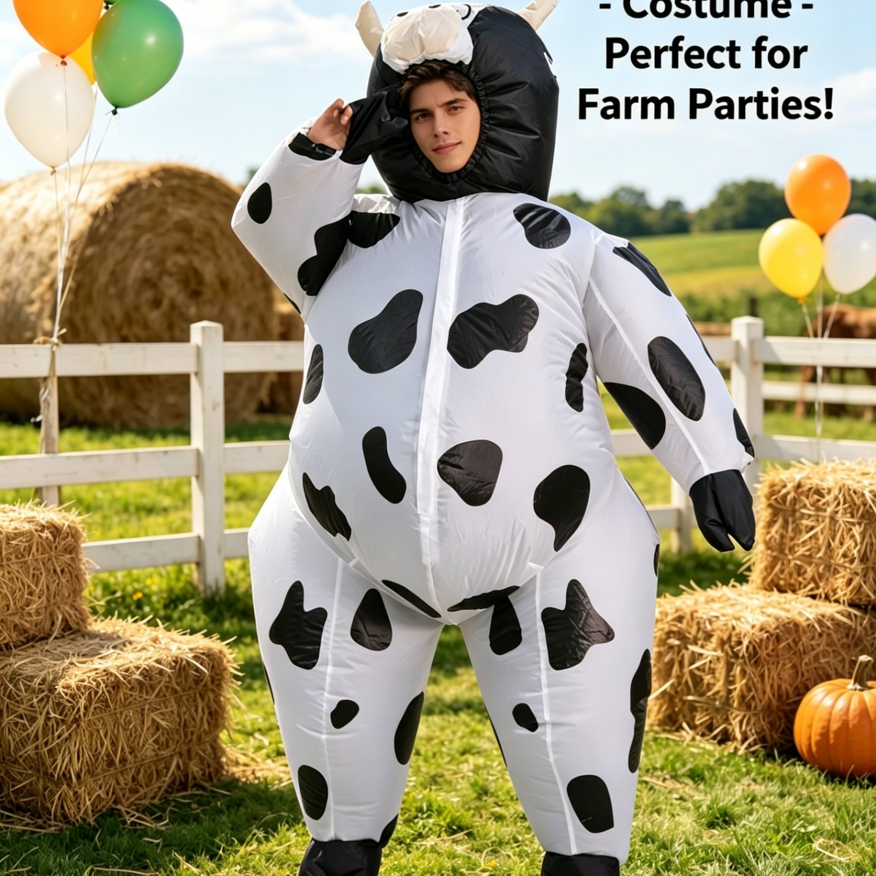 Halloween Christmas Party Bull Inflatable Suit For Men