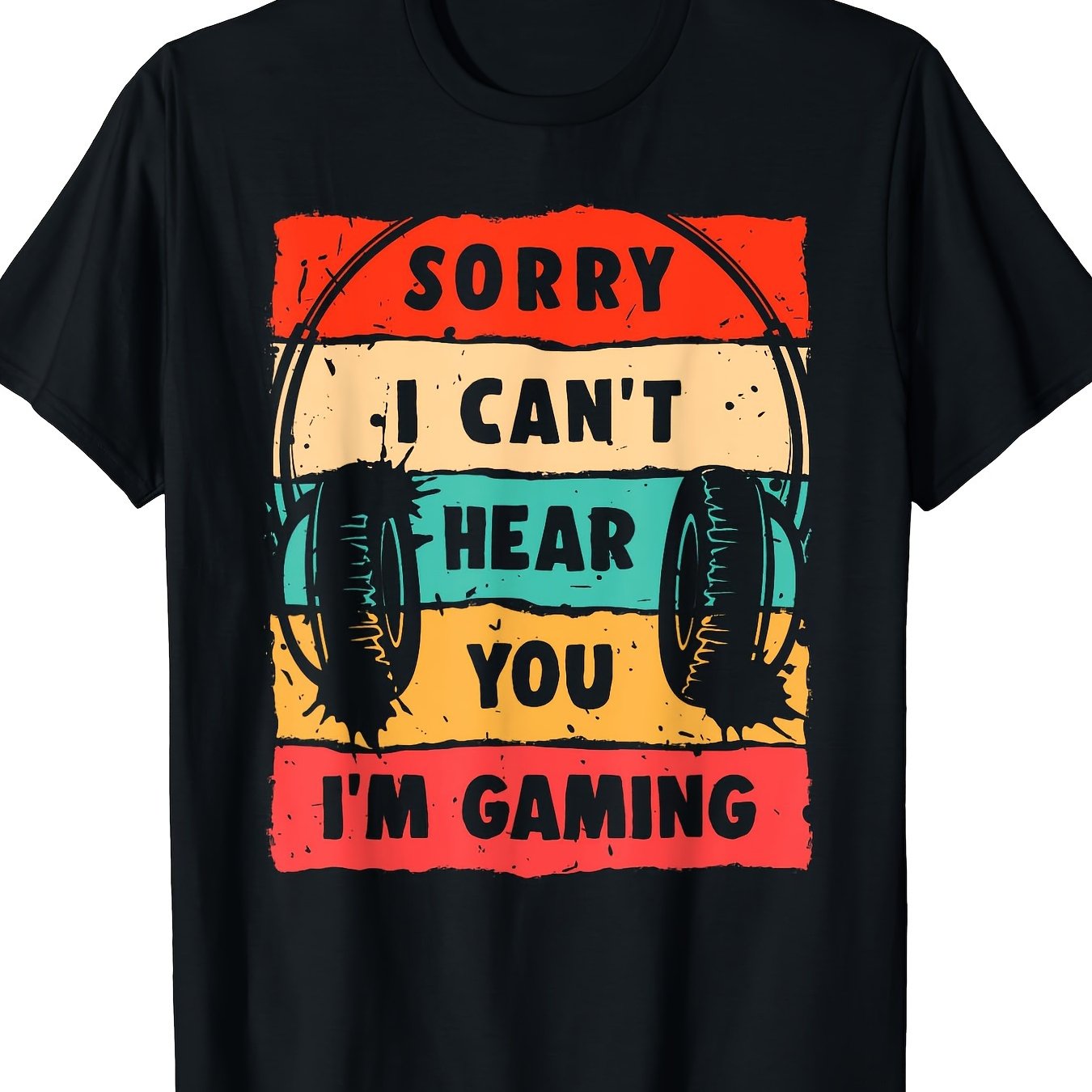 TEMU Funny For Teens Boys Men Video Gaming T-shirt - 220g