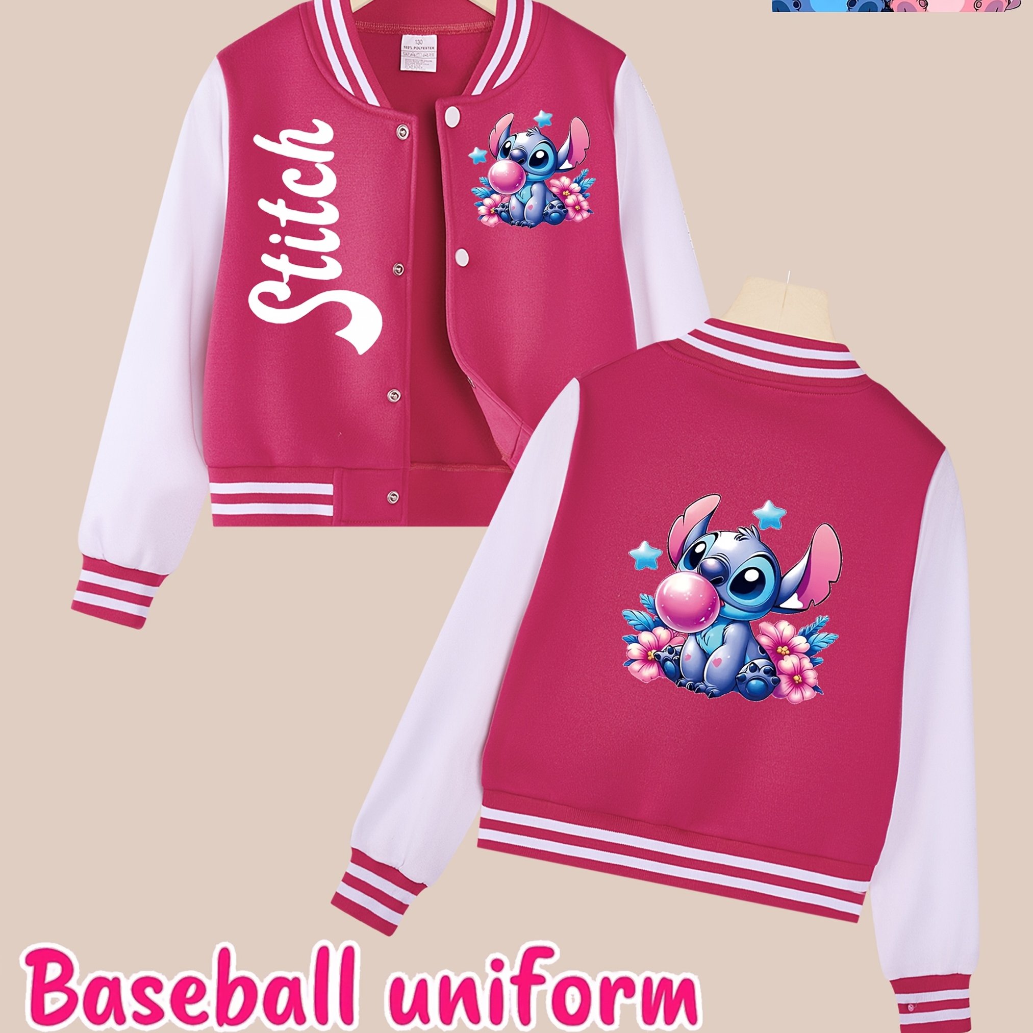 Generisch Veste De Loisirs Pour Enfant Garçon - Manches Longues - Vêtement D 'extérieur - Manteau De Baseball - Coupe-vent, Rouge, 7-8 Ans