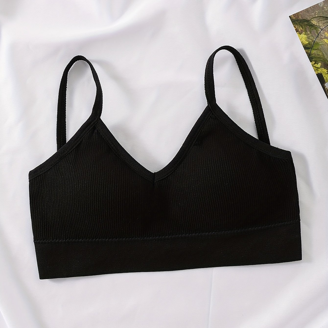 TEMU 1pc Women's Wire-free Backless Camisole