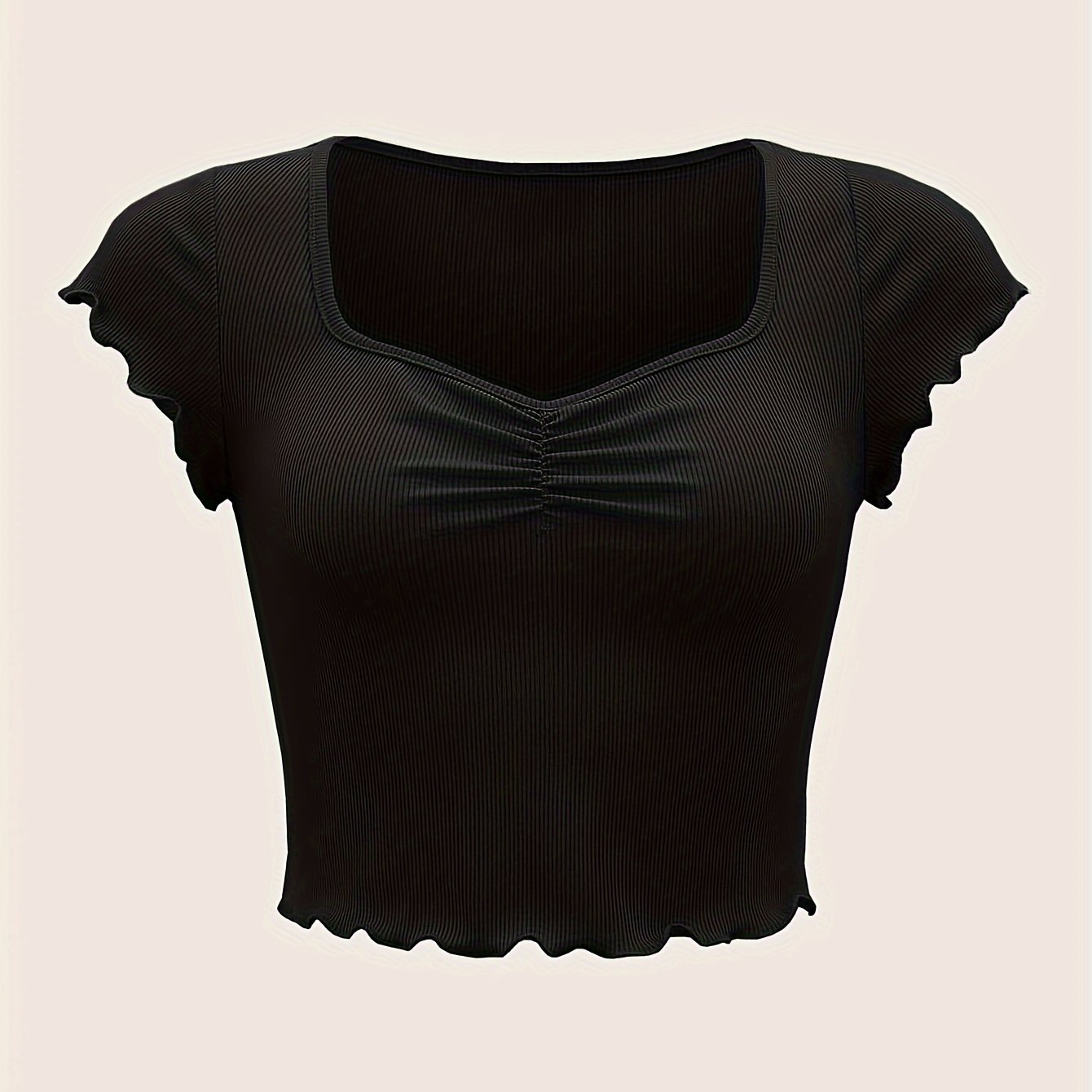 Women's Fashion T-shirt With Ruched Detail