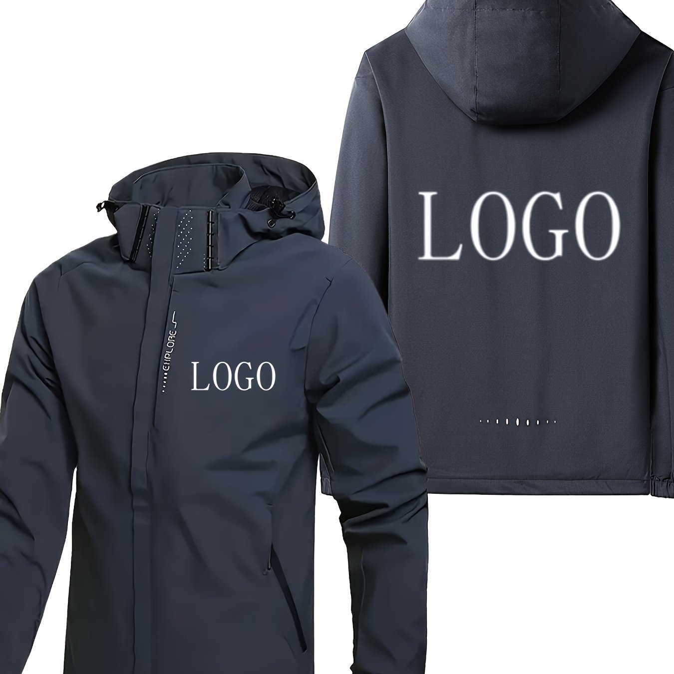 TEMU Hooded Christmas Custom Jacket, Say No To Matching Outfits! The Perfect Outdoor Gift For Christmas Customization/teams/family â Personalized