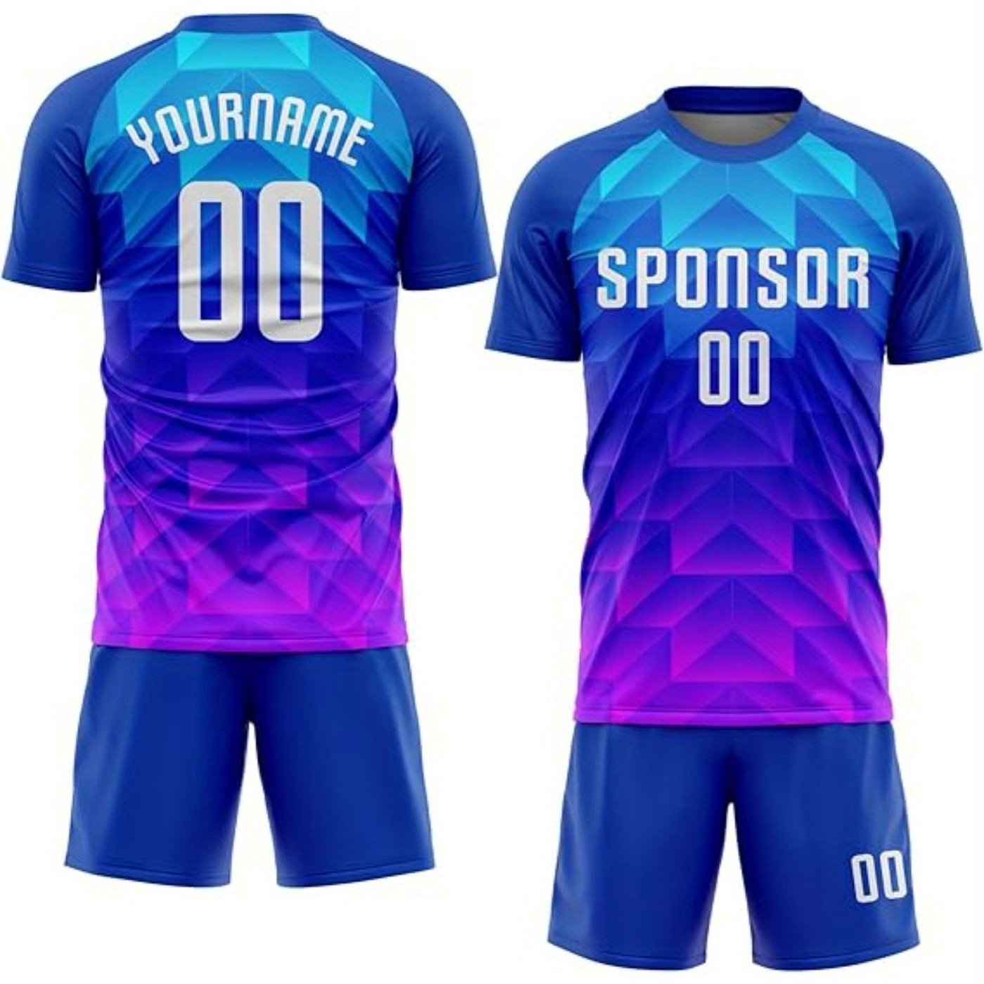 TEMU Maglie da Calcio Personalizzate e Pantaloncini Set Uniformi per , Donne, Ragazzi e Ragazze - Completi T-Shirt e Shorts a Misura