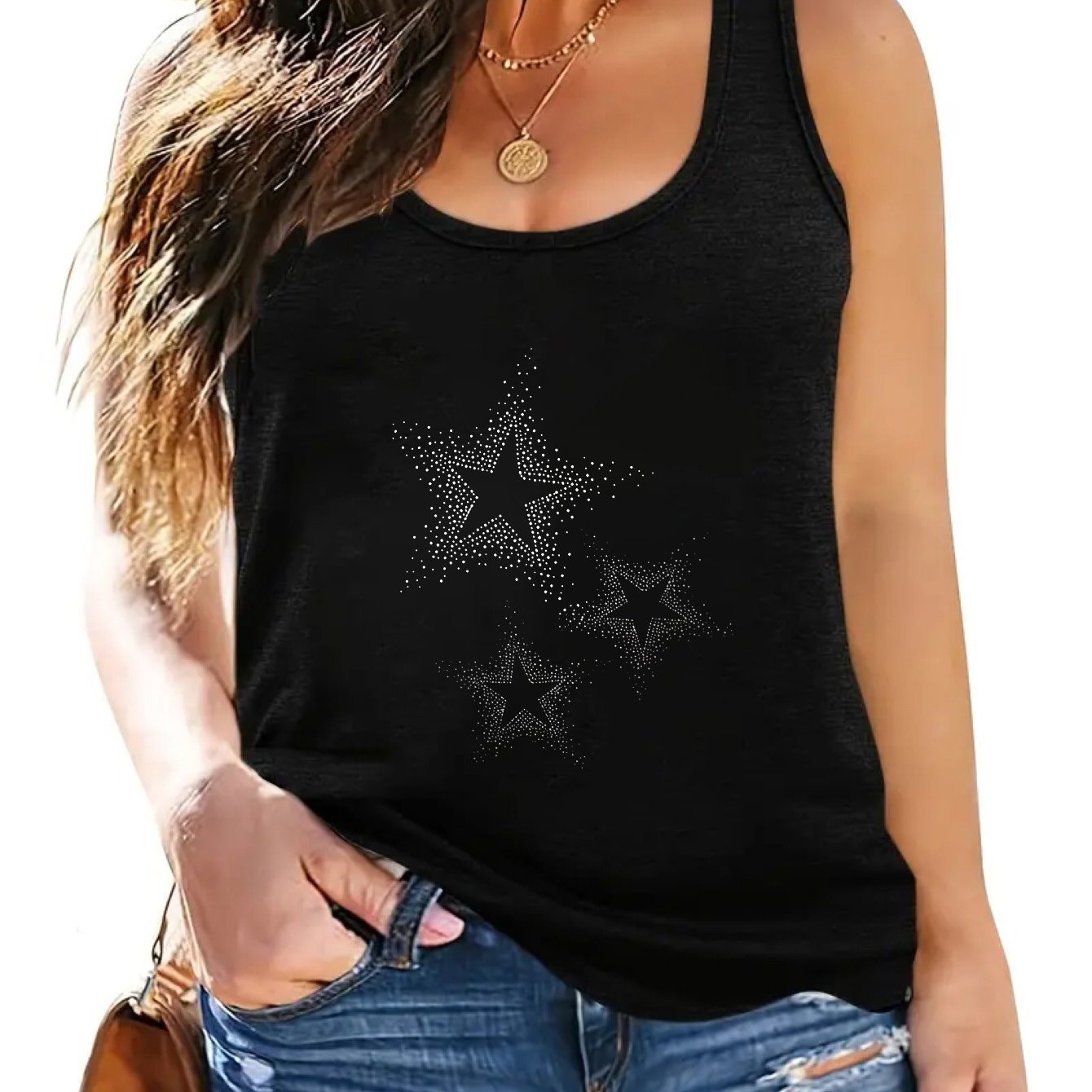 TEMU Plus Size - Plus Size - Plus Size â Plus Size - Women's Slim Fit Elastic Pullover Top, Spring/summer Style, With 3 Polka Pattern Cutout Design