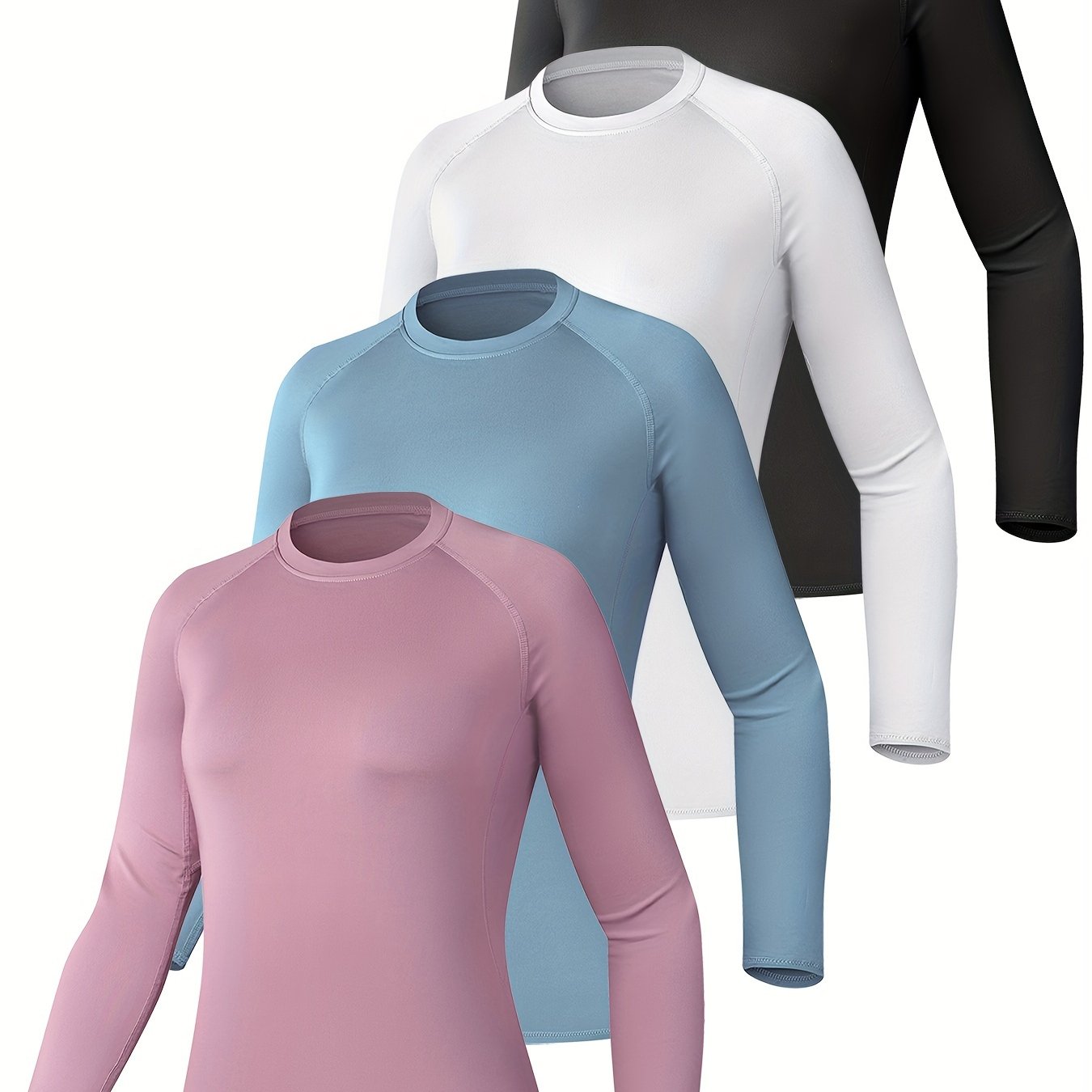 Anjetan Women Long Sleeve Crop Top Quick Drying Athletic Shirt Compression  Shirt Long Sleeve Shirts for Women Exercise Shirts Women Fitness Top :  : Clothing & Accessories