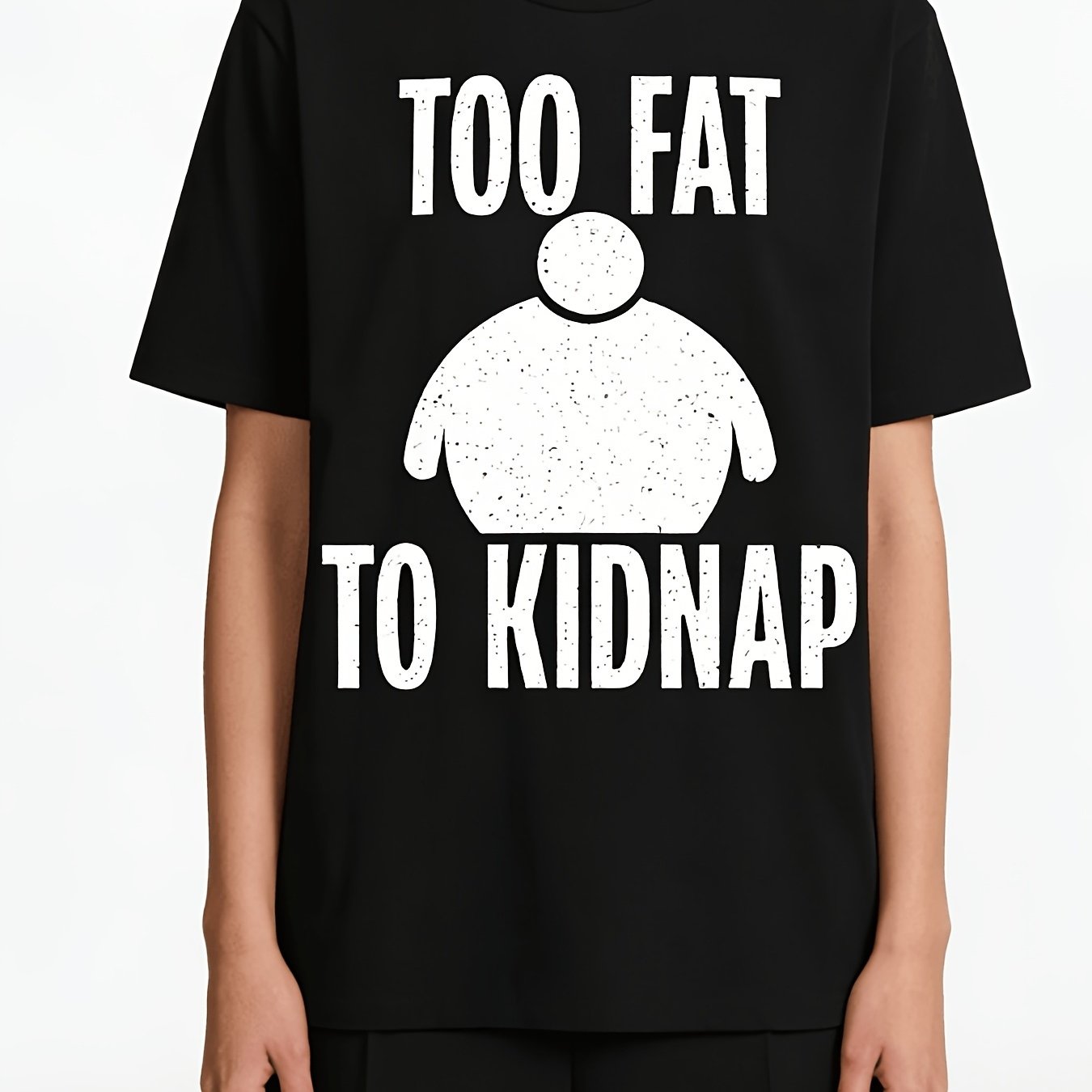 TEMU [printed Design-not Textured] To Funny T-shirt - Pure, Soft, And Breathable Casual And Versatile Design, Halloween Or Christmas, No Ponytail,