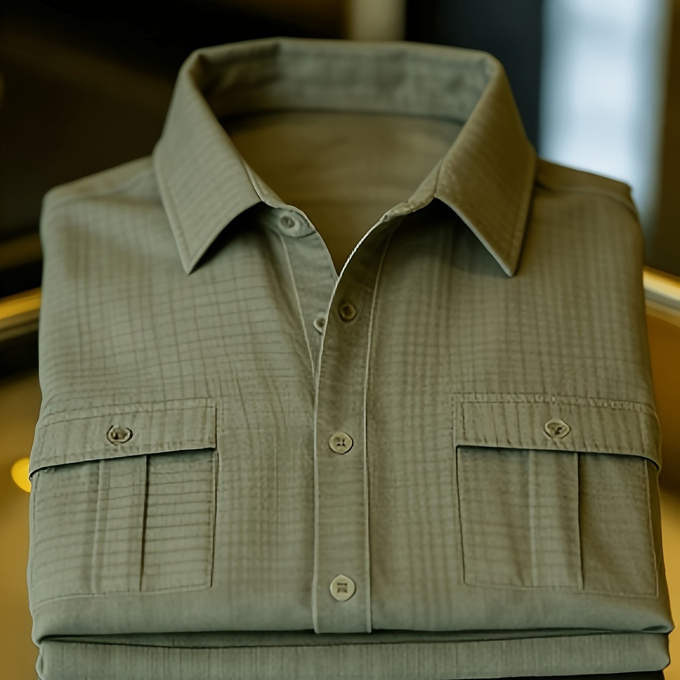 TEMU Chemise d'été à manches courtes pour homme, style workwear décontracté, respirante, fine, polyvalente, pour et les .