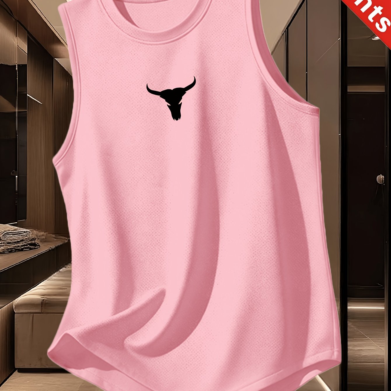 TEMU Men's Quick-dry Sleeveless Vest Fitness Athletic Top Loose Moisture-wicking Breathable Vest For Training And Running, , Ideal Gift