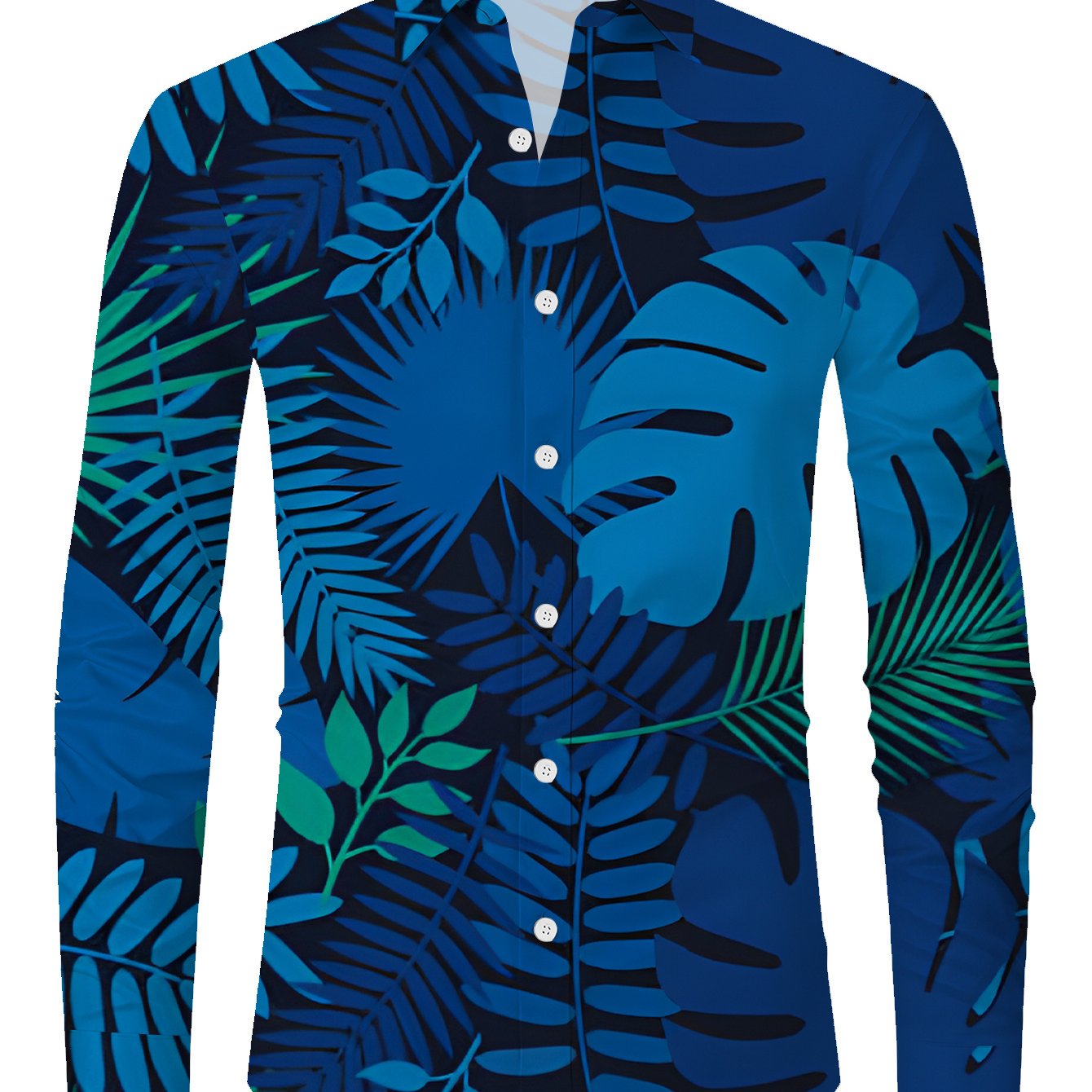 TEMU Men's European And Novelty Size Long Sleeve Shirt