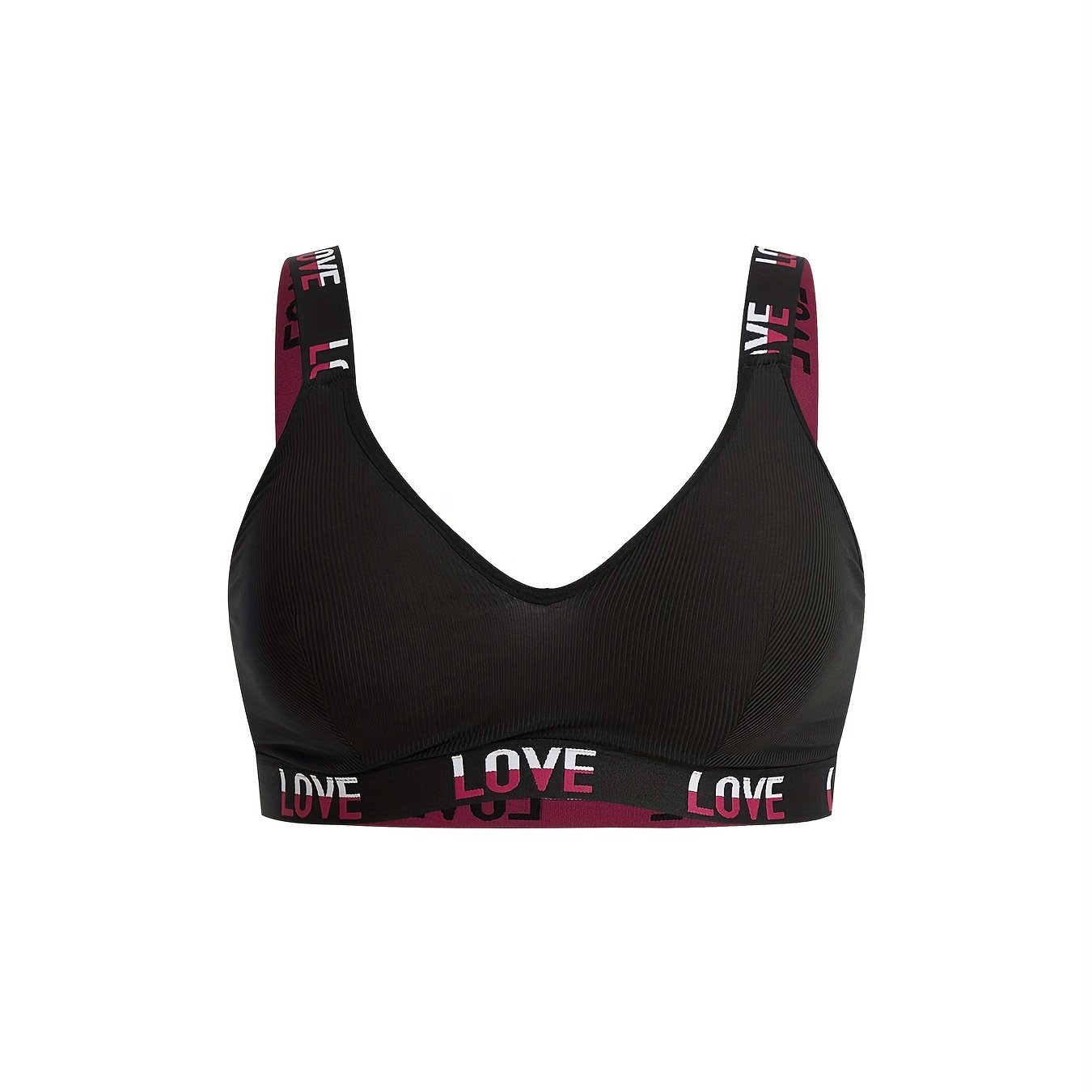 A Single Piece Women's Plus-size Bra Without Underwire