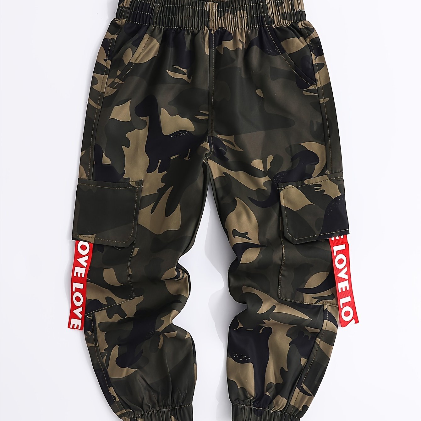Image of 2025 Summer Autumn Winter Boys' Trendy Cargo Pants, Casual Long Pants, Versatile Kids' Pants, Perfect For Outdoor