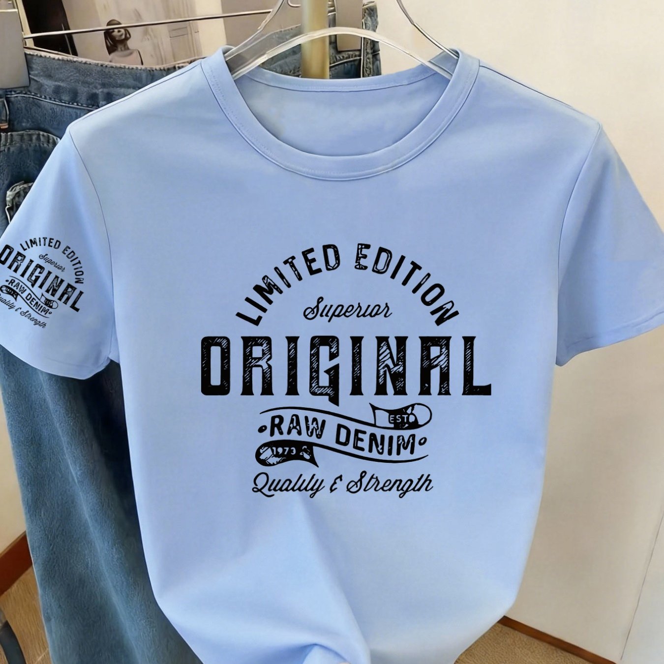 TEMU Neck Short Sleeve T-shirt Showcasing Charm Pattern Print - Elegant Fashion - Y2k - Women's Casual Athletic Fashion Non-v Neck Short Sleeve