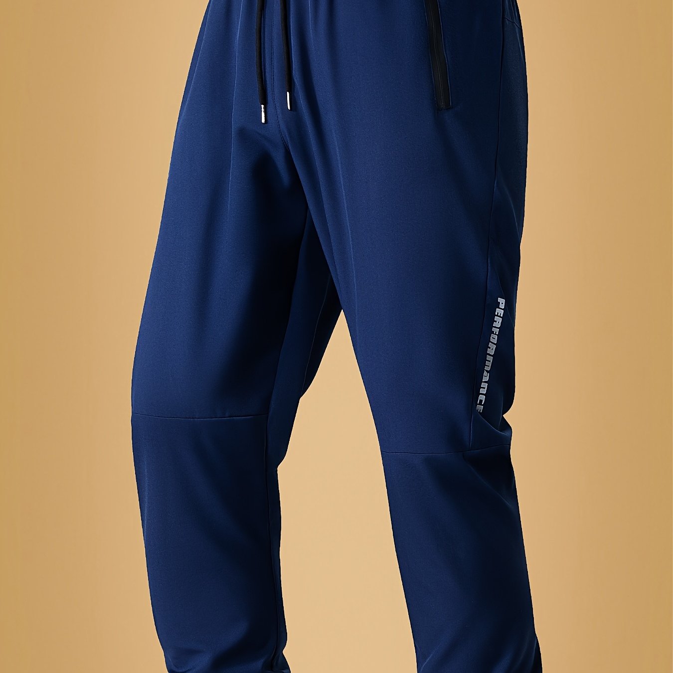 TEMU Men's Summer Stretch Casual Travel Slim-fit Joggers, Trendy Men's Pants. Casual Running Tapered Pants, Breathable Training Trousers, Fitness Qui
