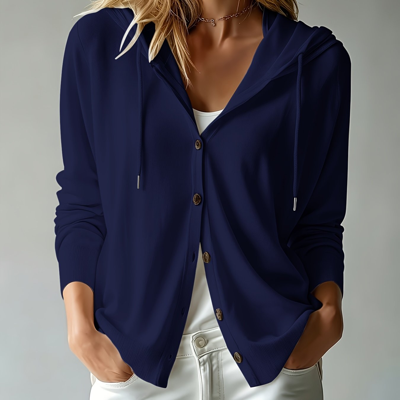 TEMU Pull élégant et haut de gamme, adapté à une tenue d'extérieur et de bureau